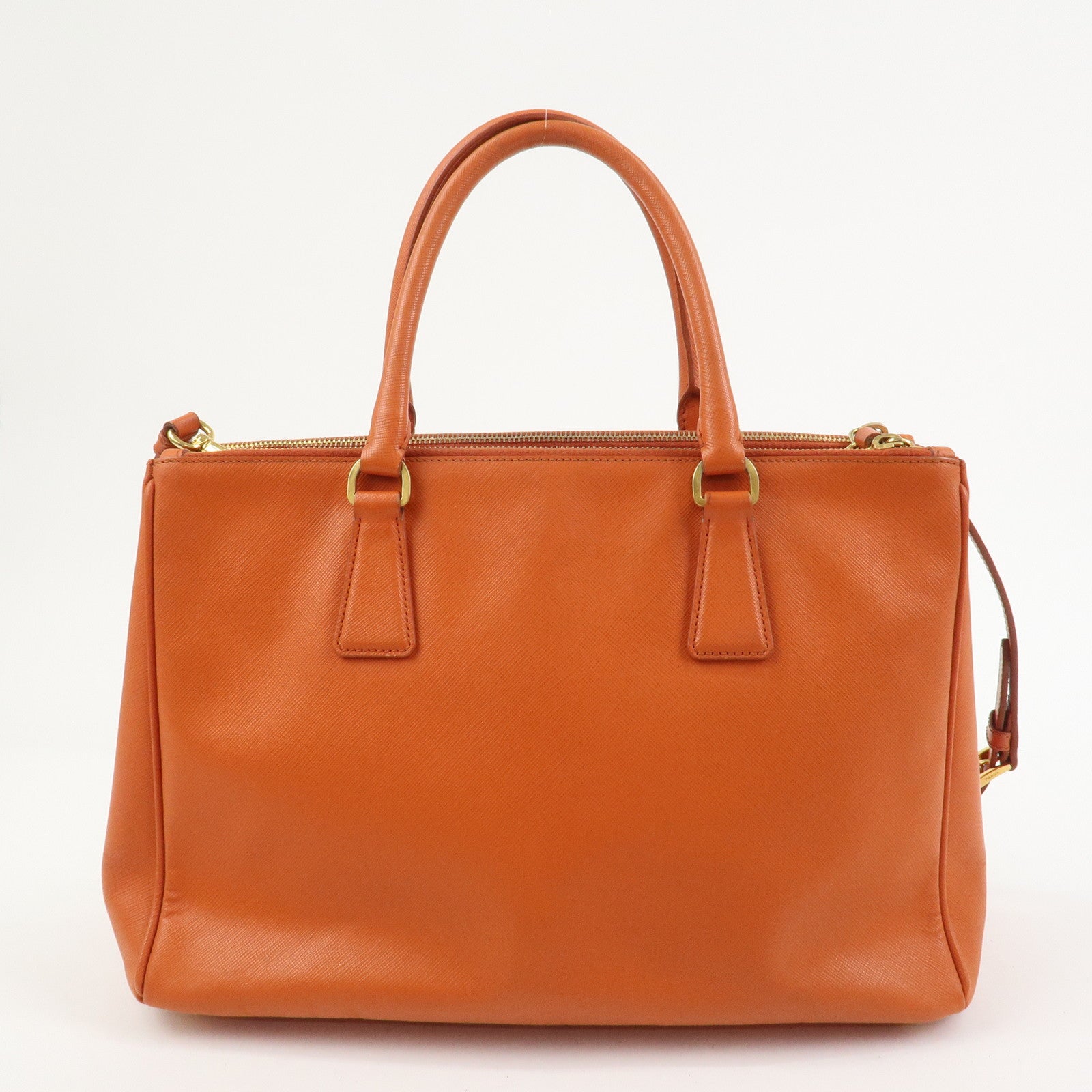 PRADA Galleria Saffiano Leather 2Way Bag Orange 1BA274