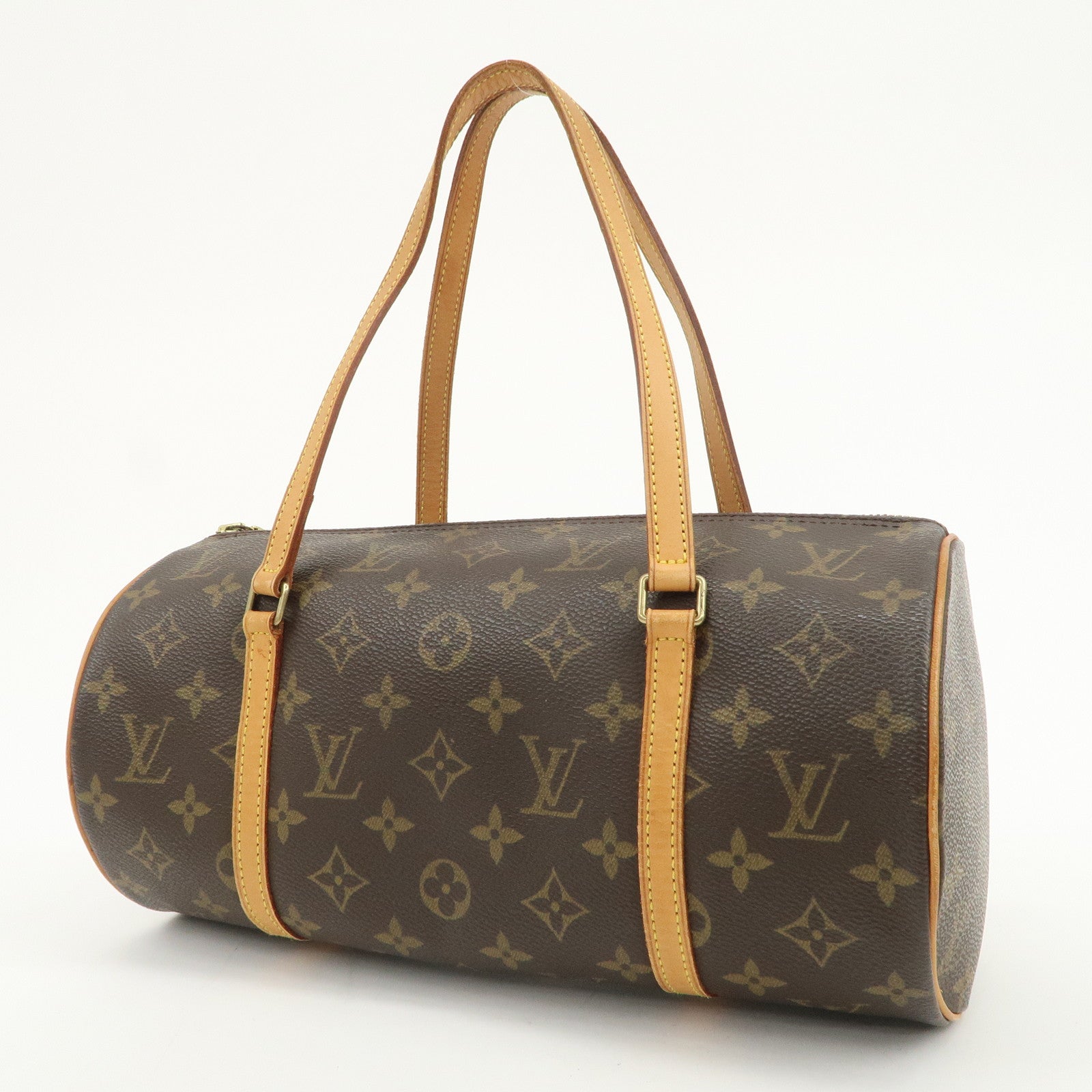Louis Vuitton Monogram Papillon 30 Hand Bag New Style Brown M51385