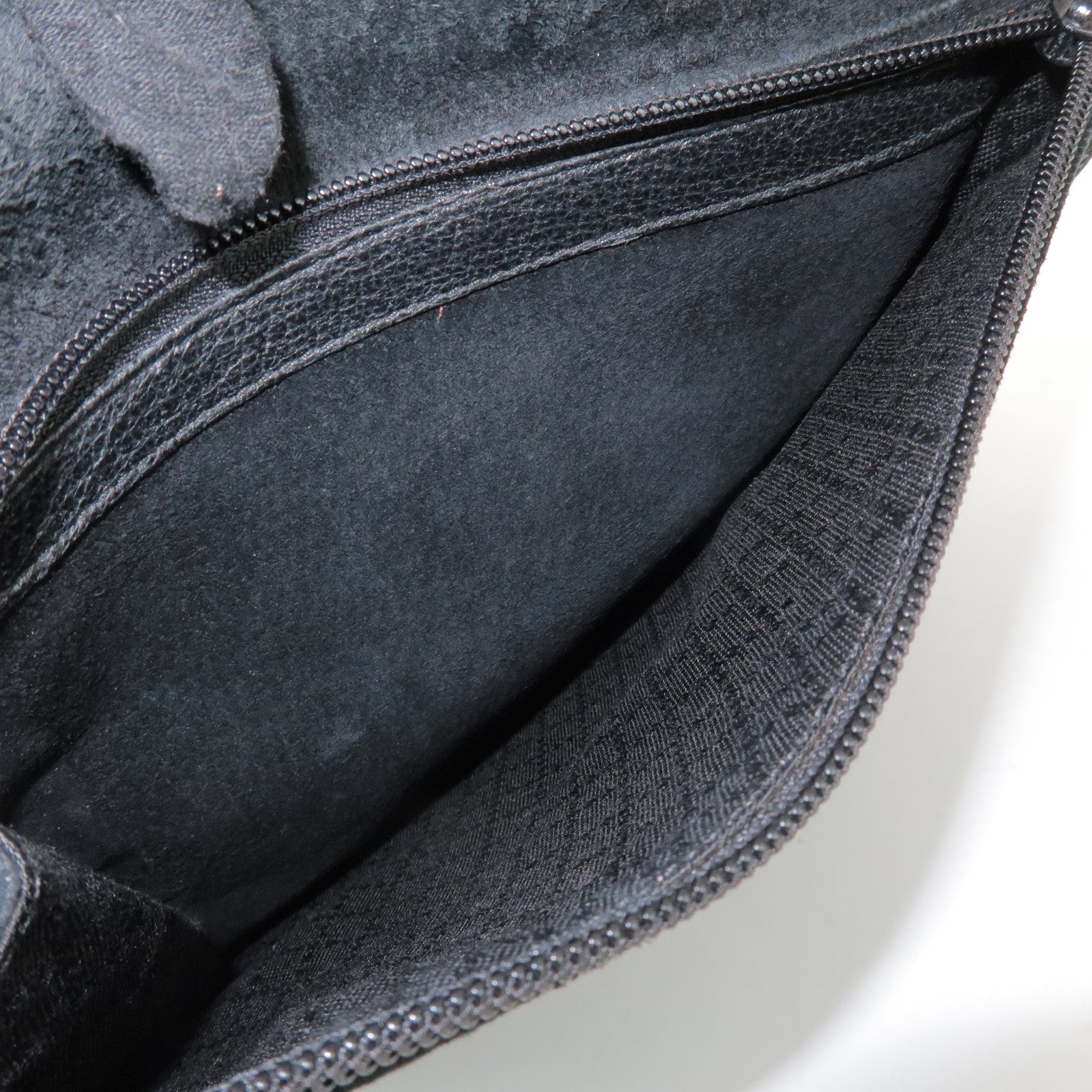 GUCCI Bamboo Suede 2Way Bag Hand Bag Shoulder Bag Black 0022122