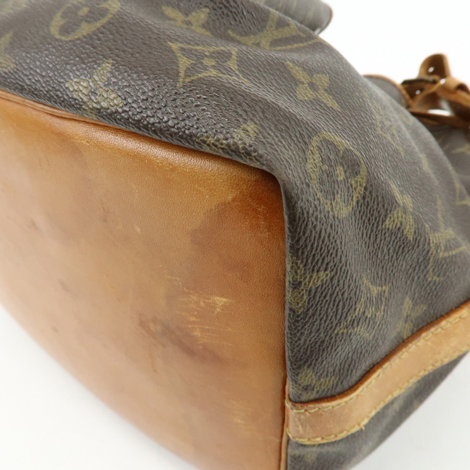 Louis Vuitton Monogram Petit Noe Shoulder Bag Brown M42226