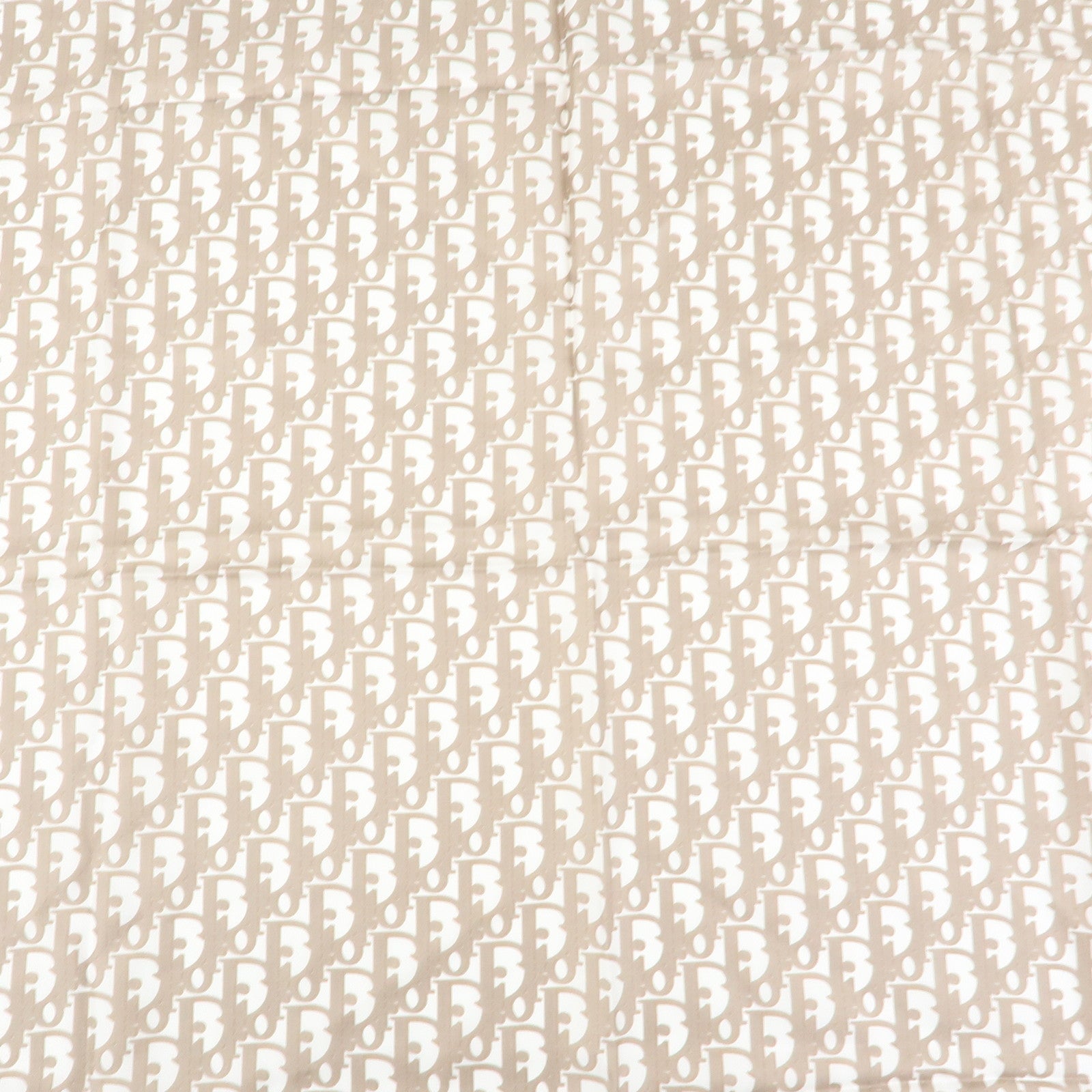 Christian Dior Trotter Silk100 % Scarf Beige Gray