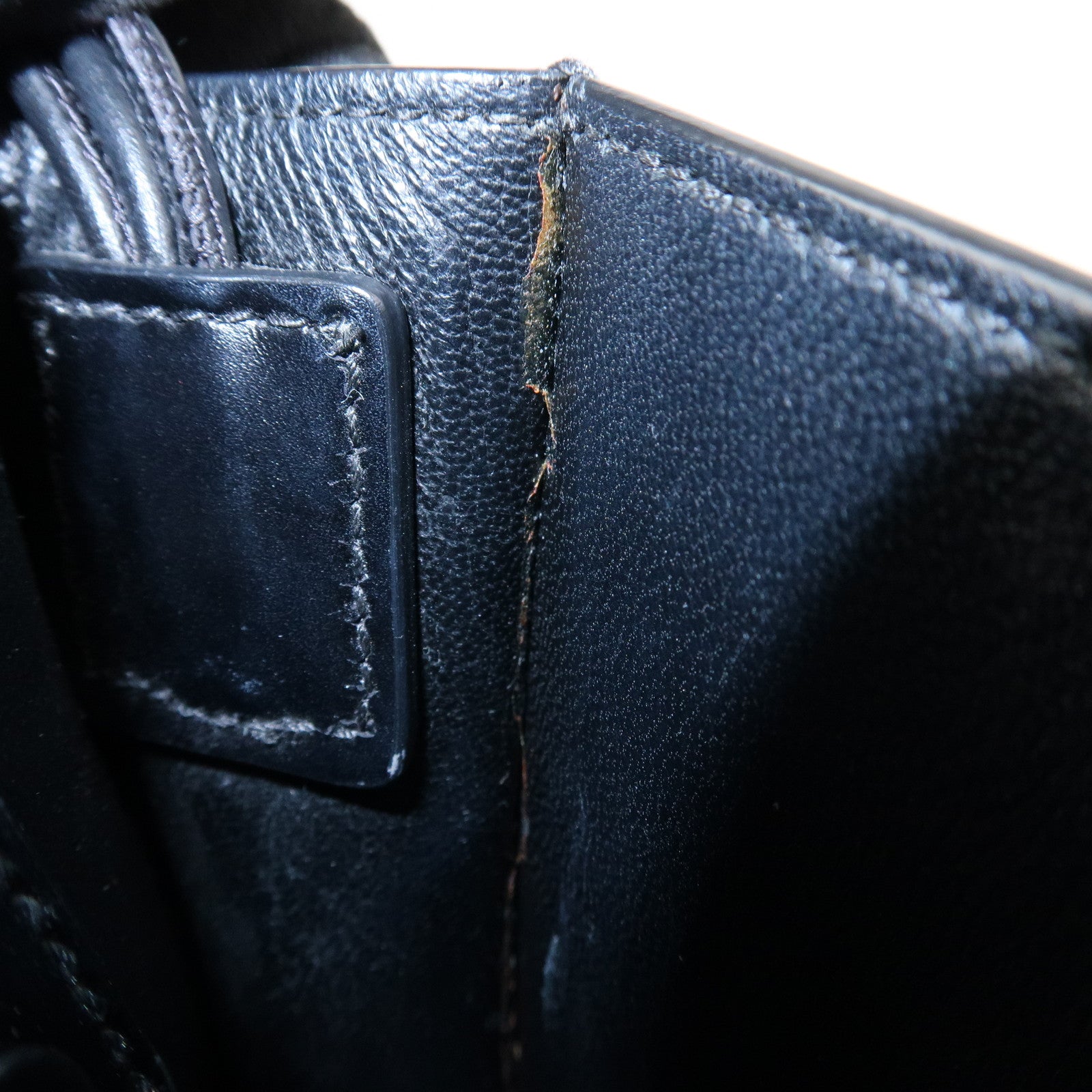 JIL SANDER Tangle Small Logo Leather Shoulder Bag Hand Bag Black