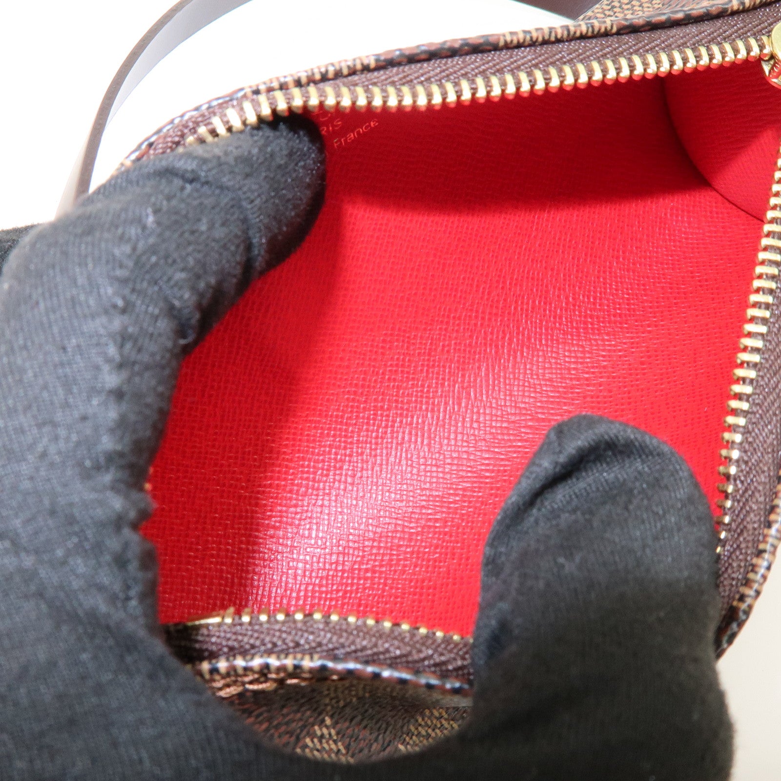 Louis Vuitton Damier Ebene Mini Pouch for Papillon Bag Brown