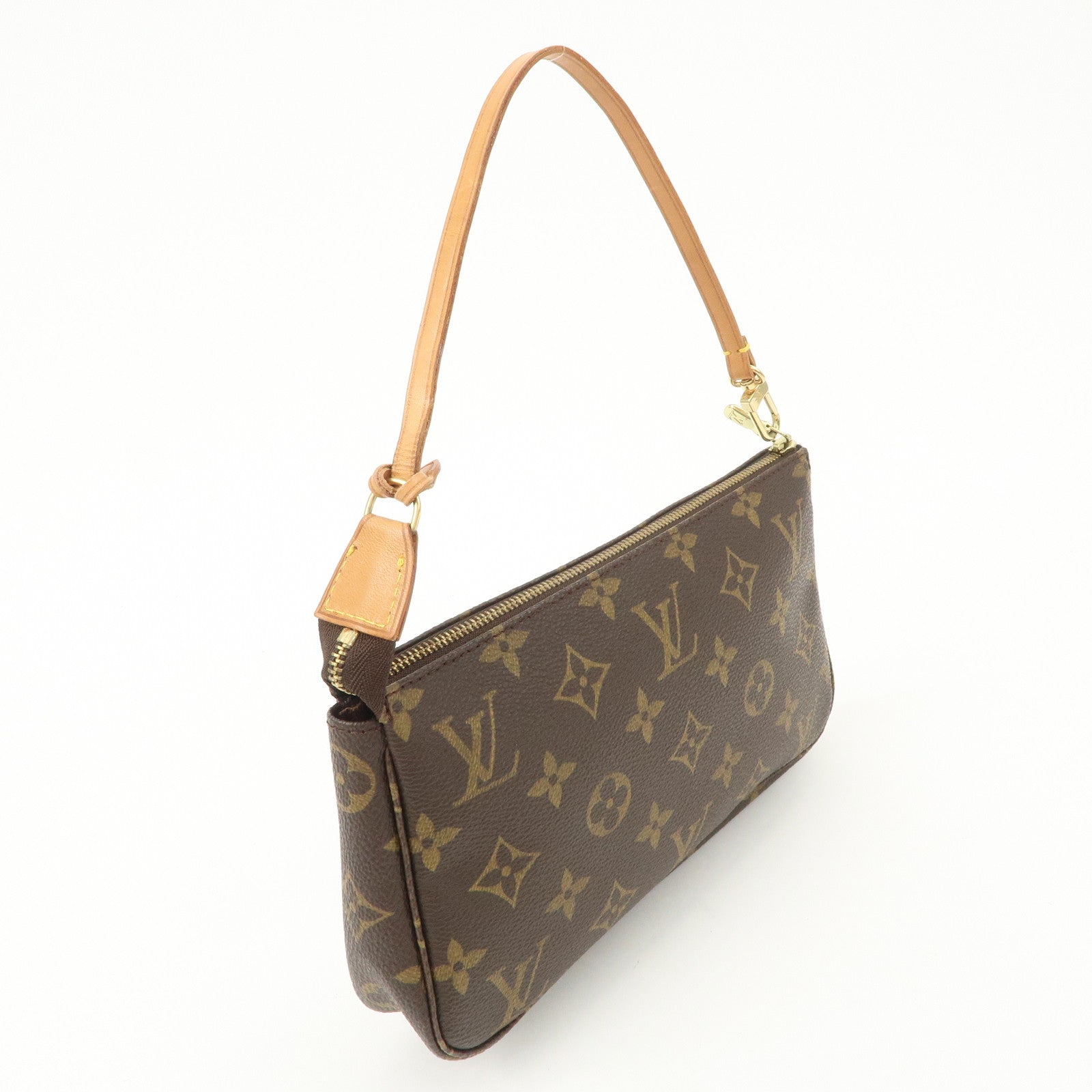 Louis Vuitton Monogram Pochette Accessoires Hand Bag Brown M51980