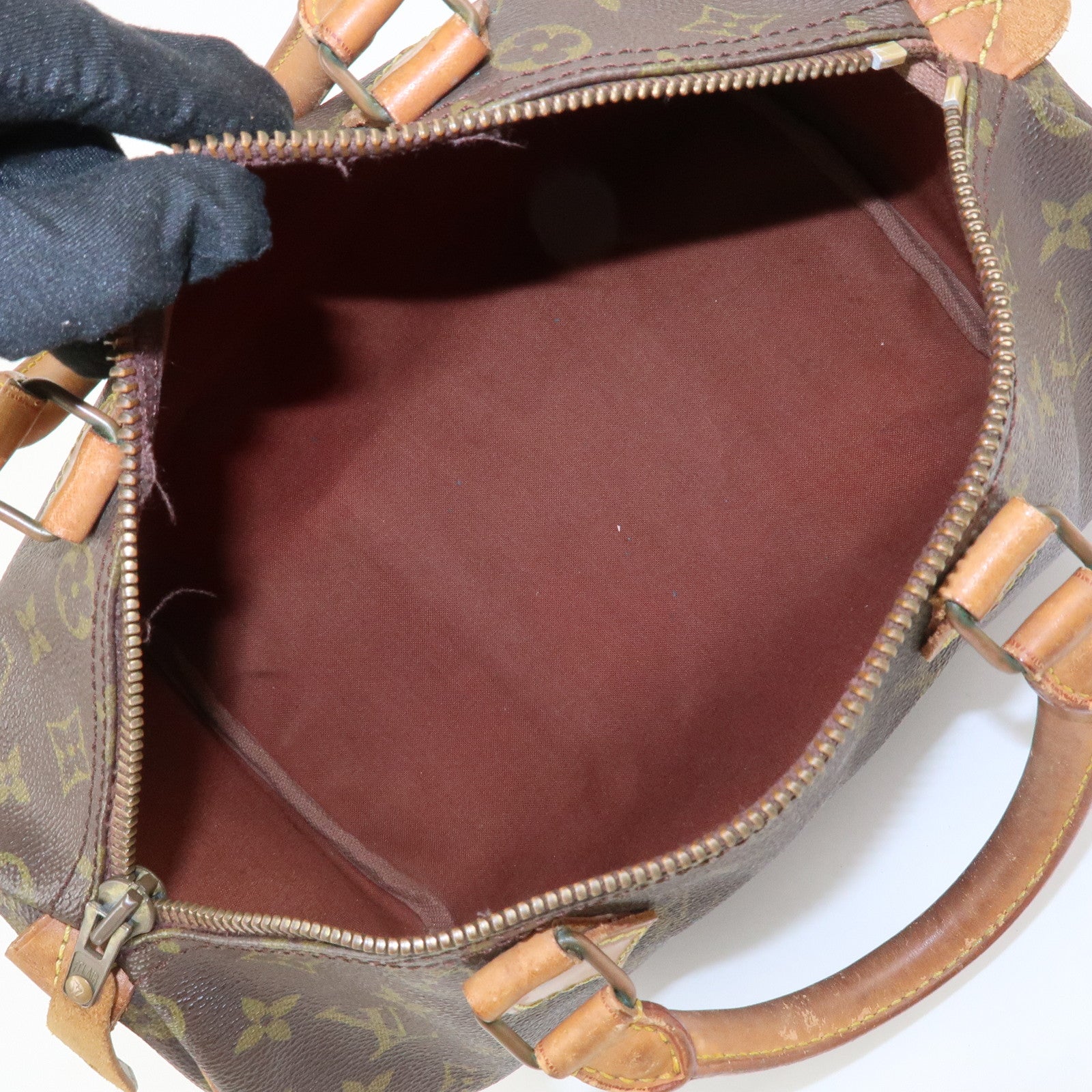 Louis Vuitton Monogram Speedy 30 Boston Bag Hand Bag Brown M41526