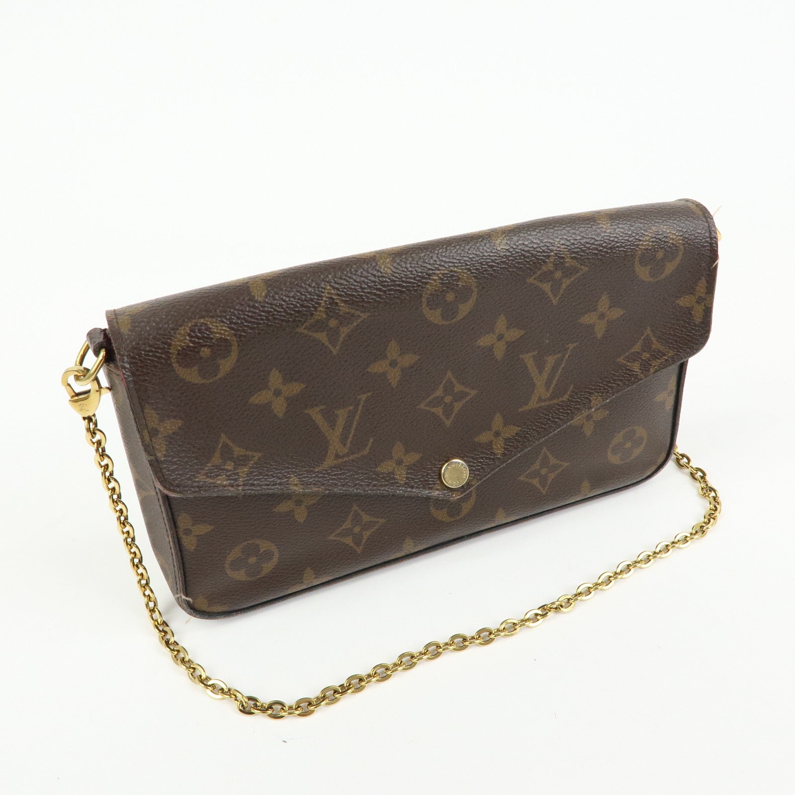 Louis Vuitton Monogram Pochette Felicie Shoulder Bag Brown M61276