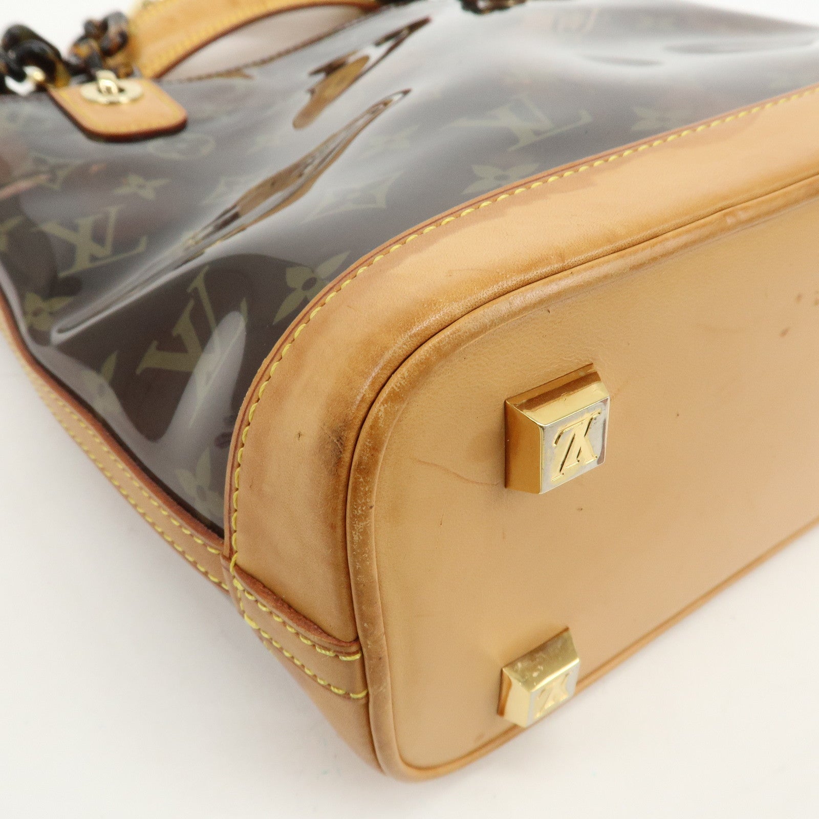 Louis Vuitton Monogram Cabas Ambre PM Vinyl Tote Bag Brown M92502