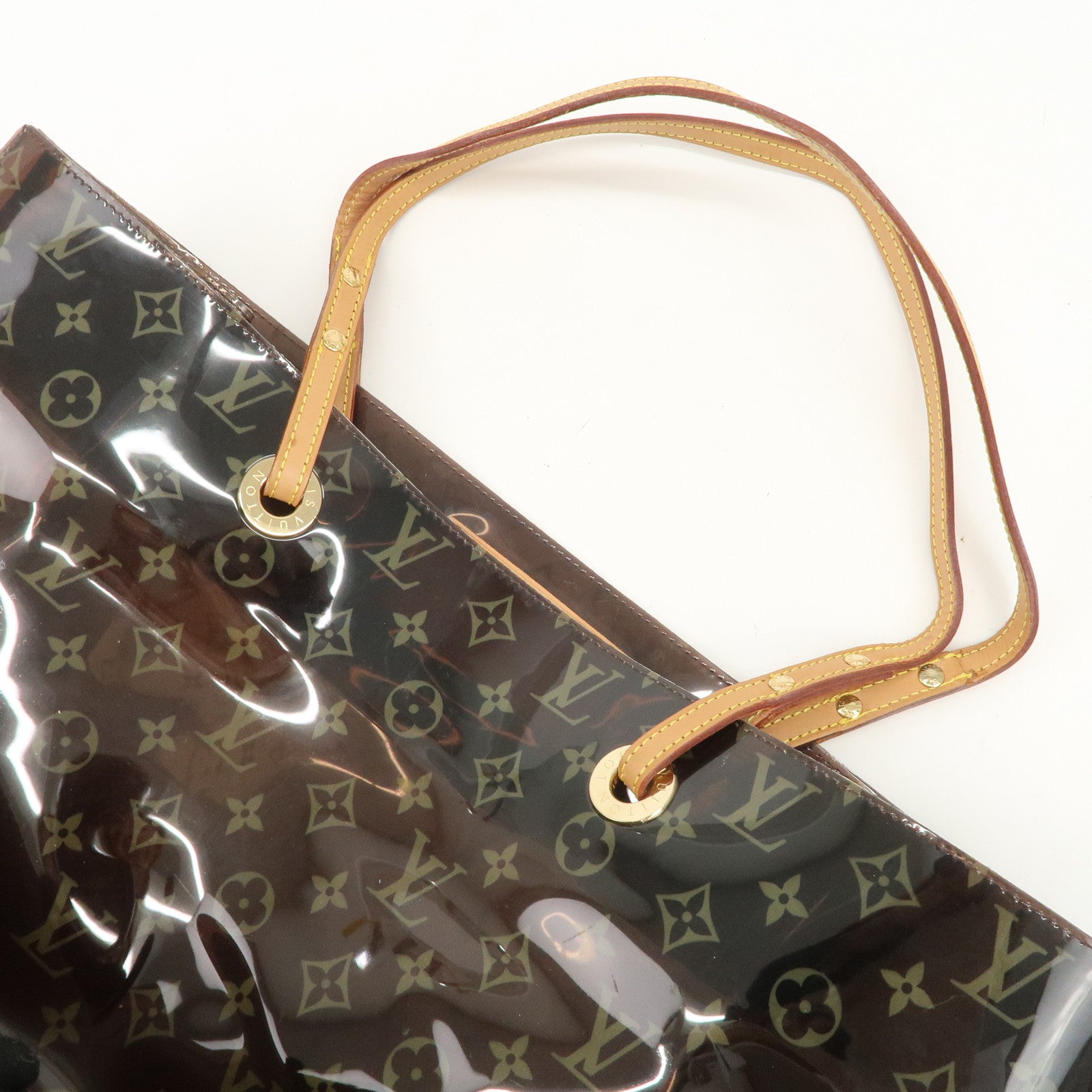 Louis Vuitton Monogram Cabas Cruise Vinyl Tote Bag Brown M50500 Used