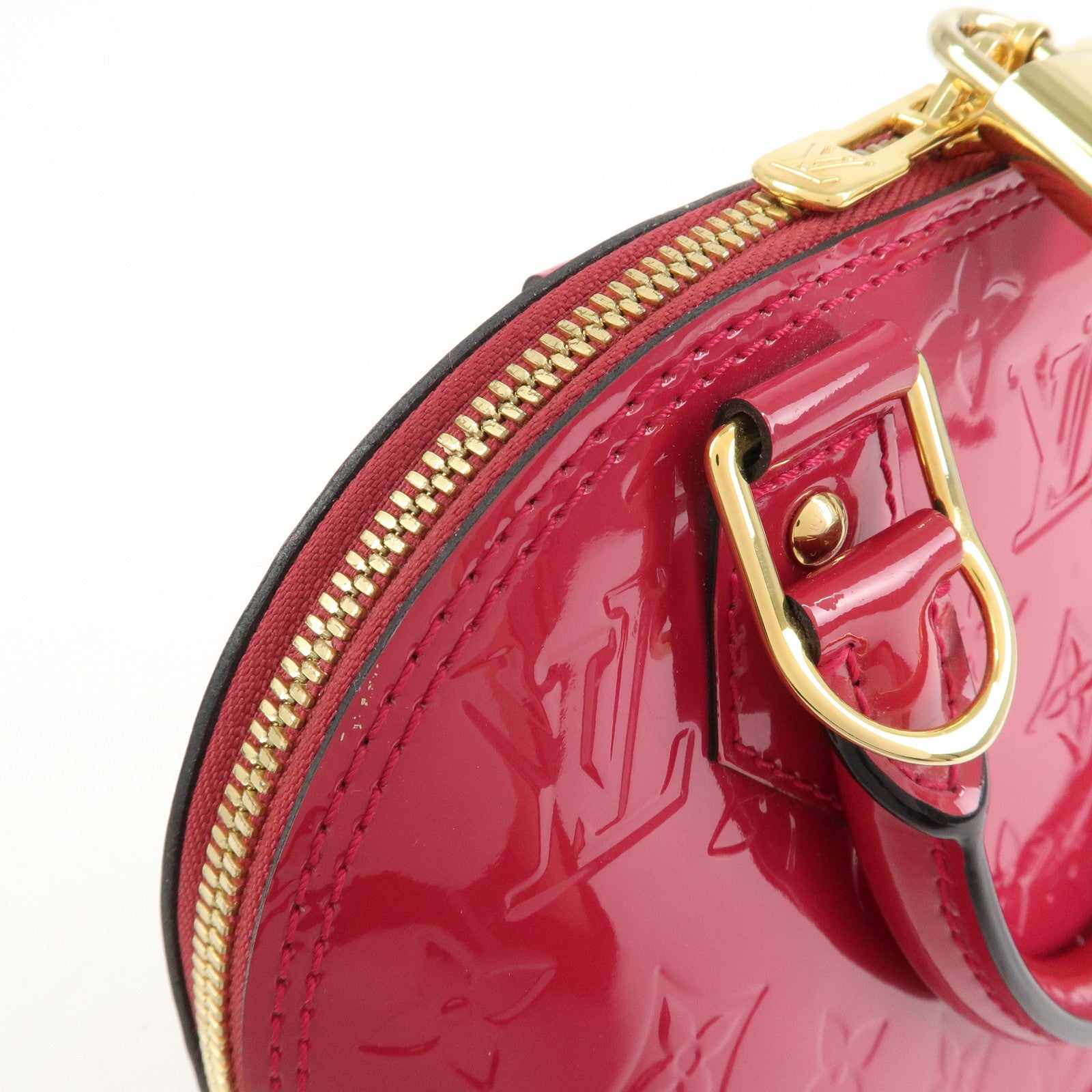 Louis Vuitton Monogram Vernis Alma BB 2Way Bag Rose Indien M91771