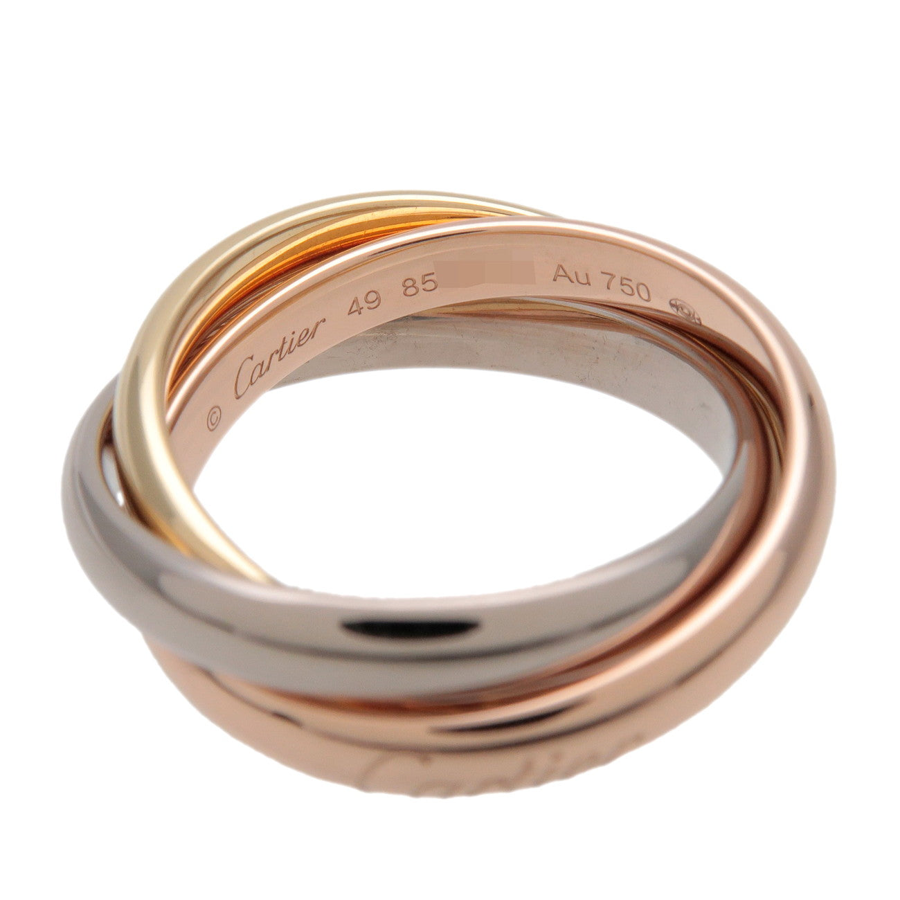 Cartier Trinity Ring MM K18 750YG/WG/PG Gold #49 US5 EU49 HK11