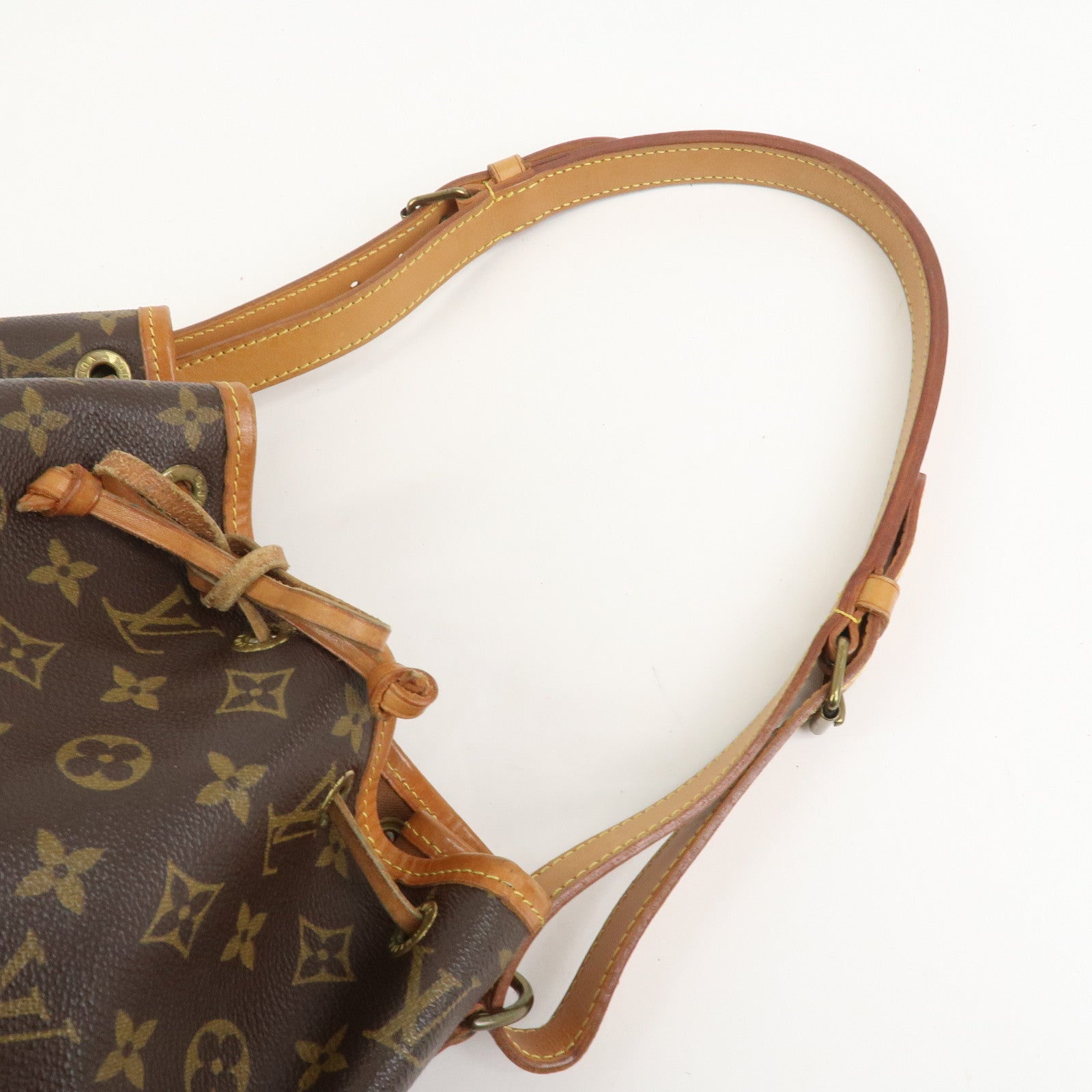 Louis Vuitton Monogram Petit Noe Shoulder Bag Brown M42226