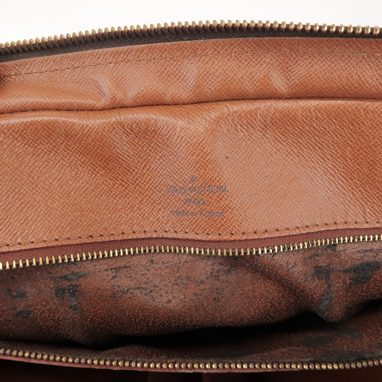 Louis Vuitton Monogram Porte Documents Voyage Bag Brown M53361