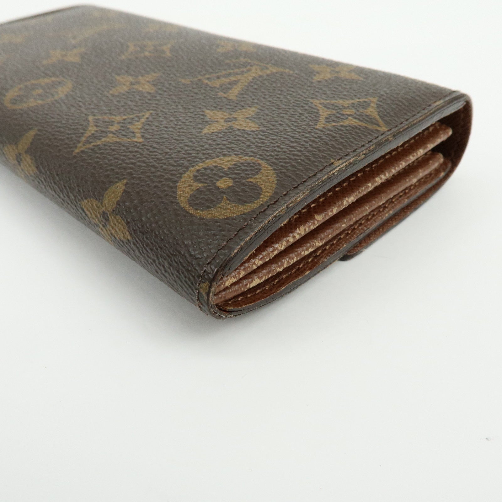 Louis Vuitton Monogram Portefeuille Sarah Long Wallet Brown M61734