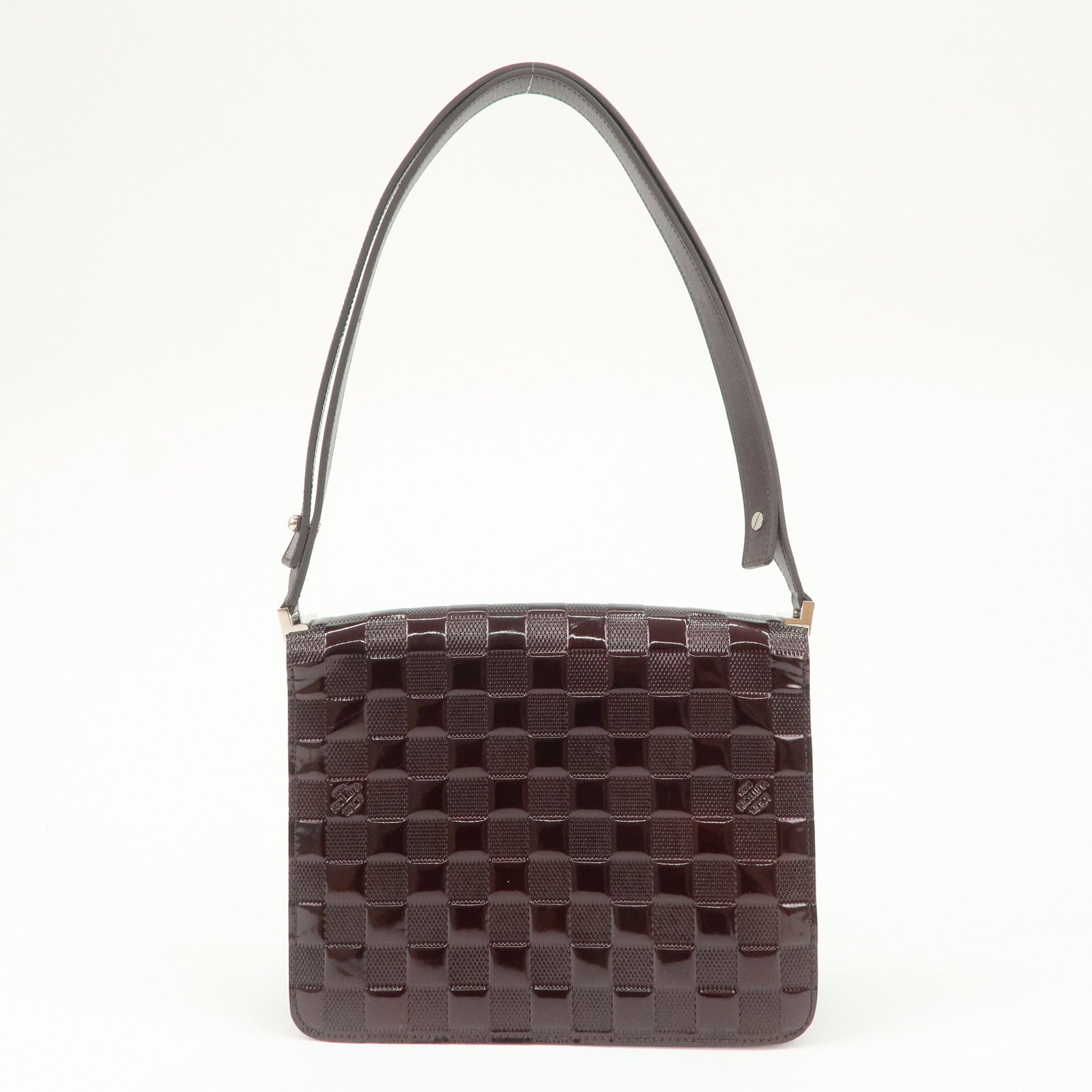 Louis Vuitton Damier Vernis Cabaret Shoulder Bag Carmine M92126