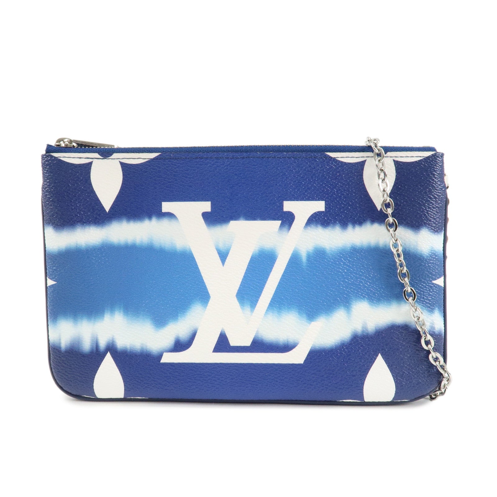 Louis Vuitton LV Escal Pochette Double Zip Shoulder Bag Blue M69124 Used