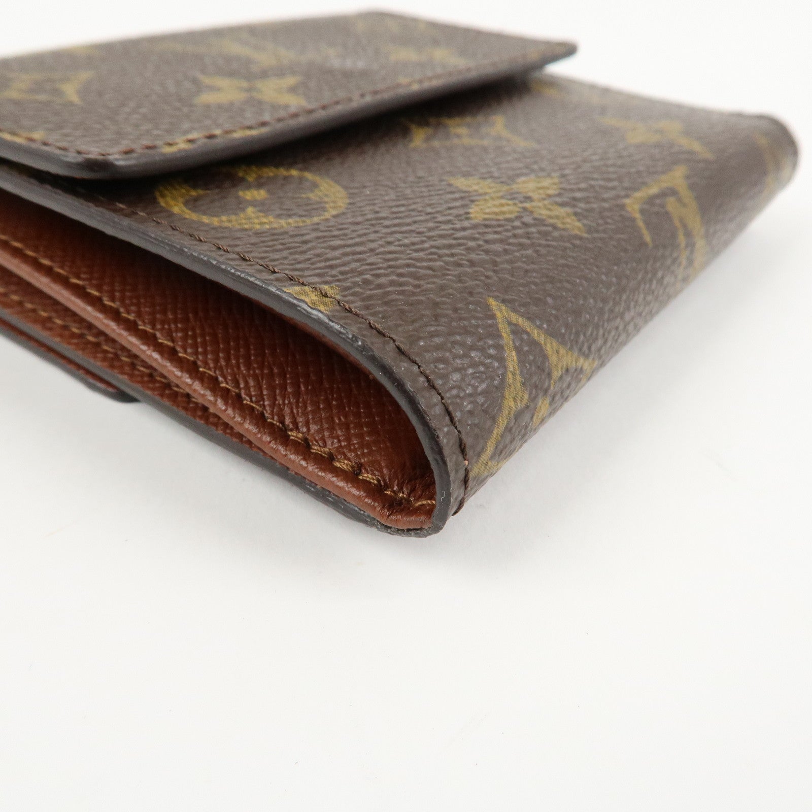 Louis Vuitton Monogram Porte Monnaie Billet Carte Credit Wallet M61652 Used