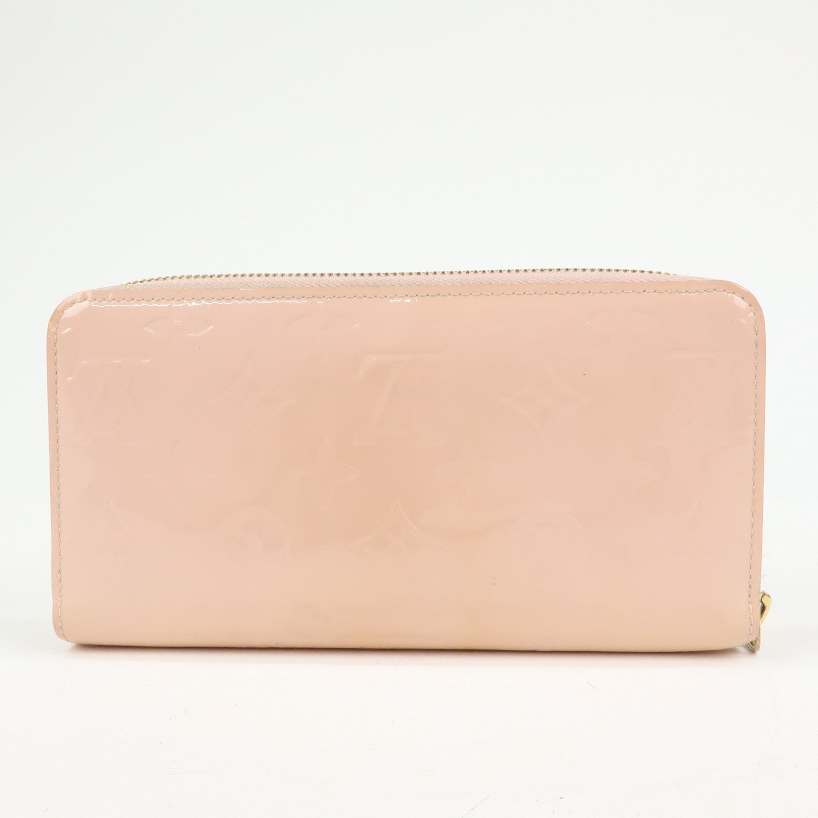 Louis Vuitton Monogram Vernis Zippy Wallet Rose Ballerine M61226