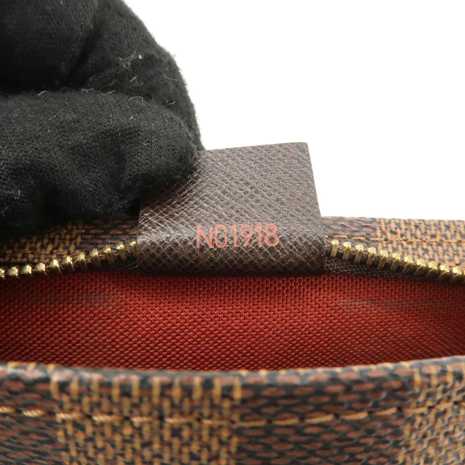 Louis Vuitton Damier Trousse Makeup Accessory Pouch Brown N51982 Used