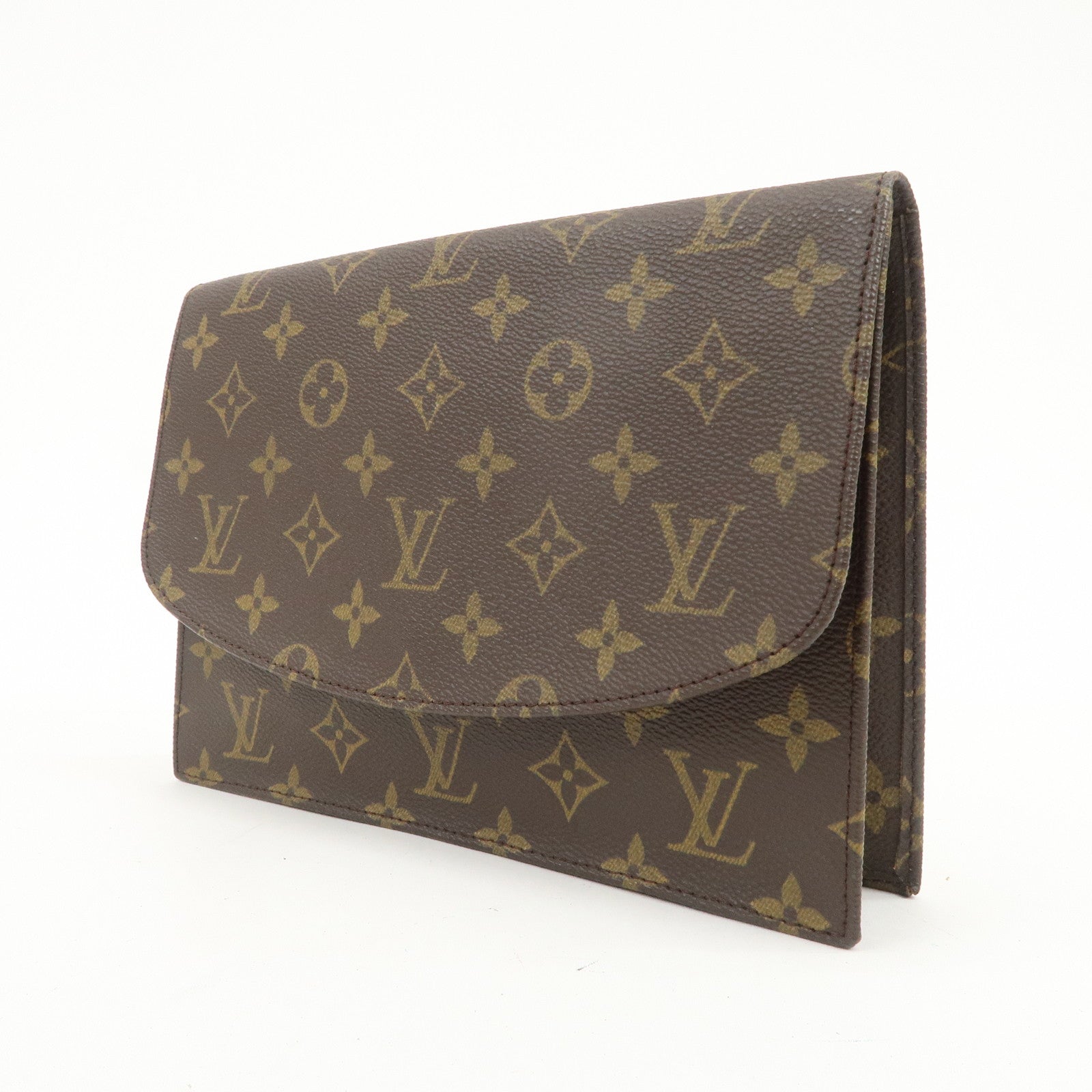 Louis Vuitton Monogram Pochette Lava 23 Clutch Bag Brown M51940