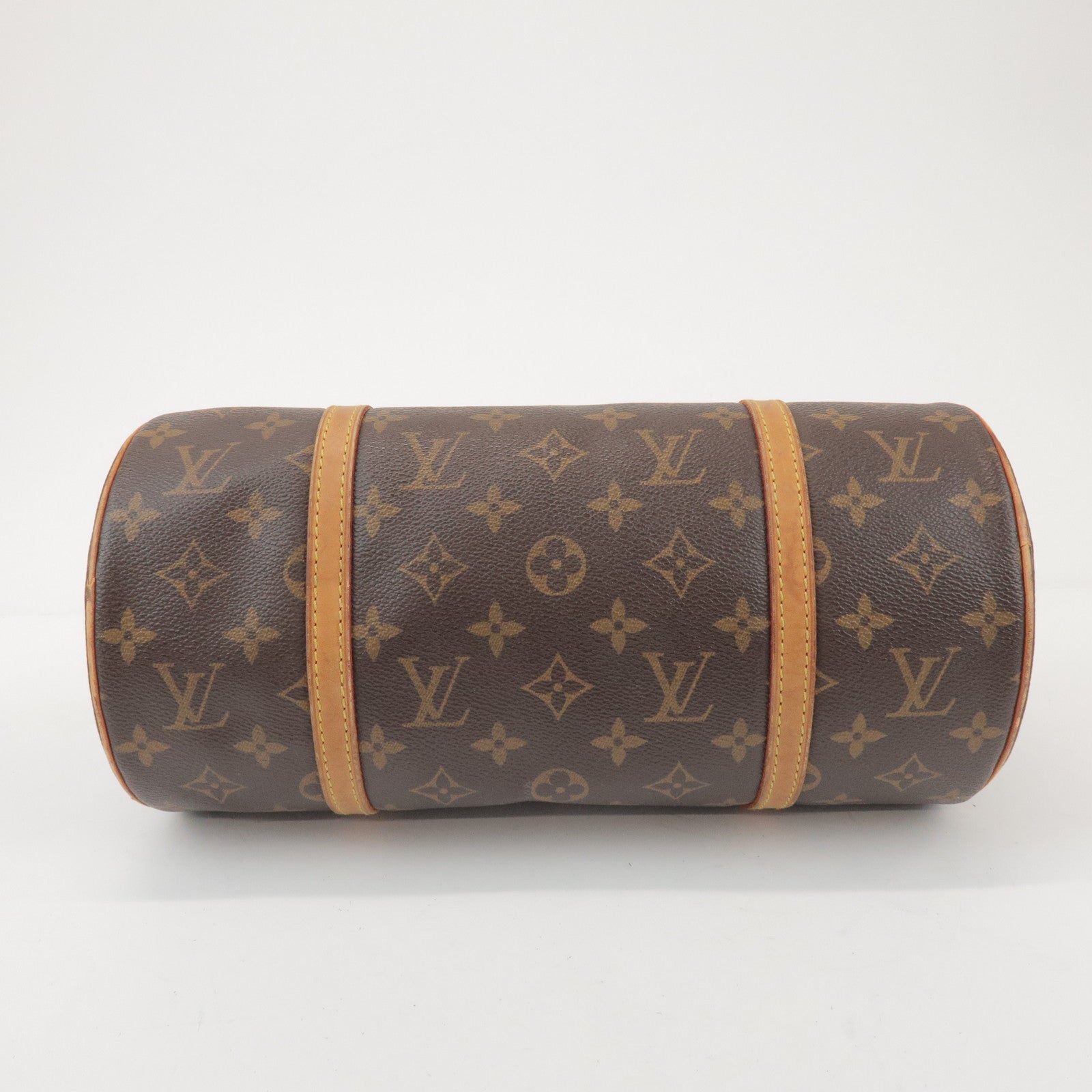 Louis Vuitton Monogram Papillon 30 Hand Bag Brown M51385
