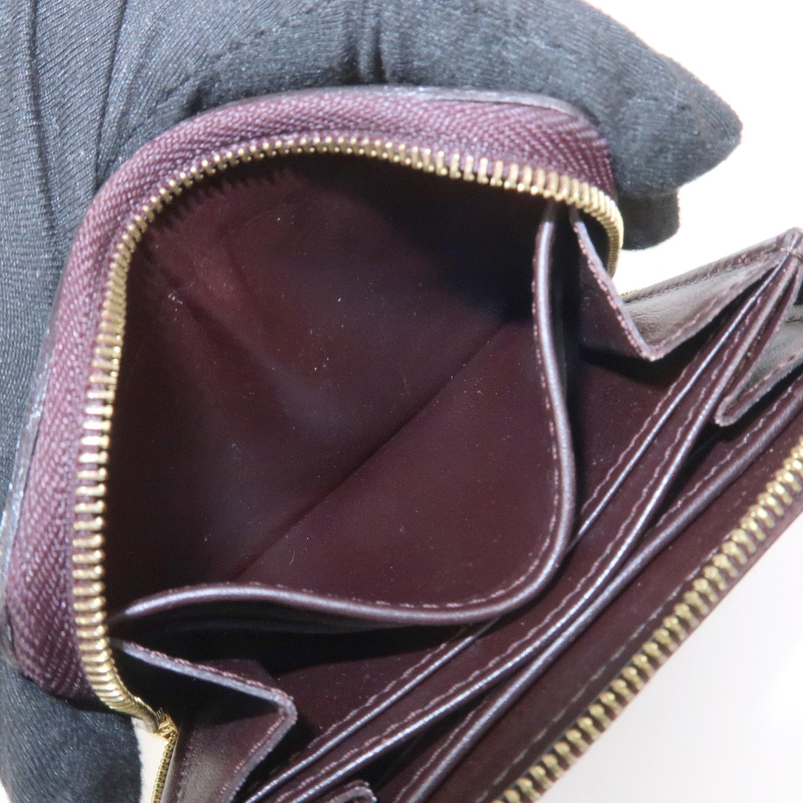 Louis Vuitton Monogram Vernis Zippy Coin Purse Amarante M93607