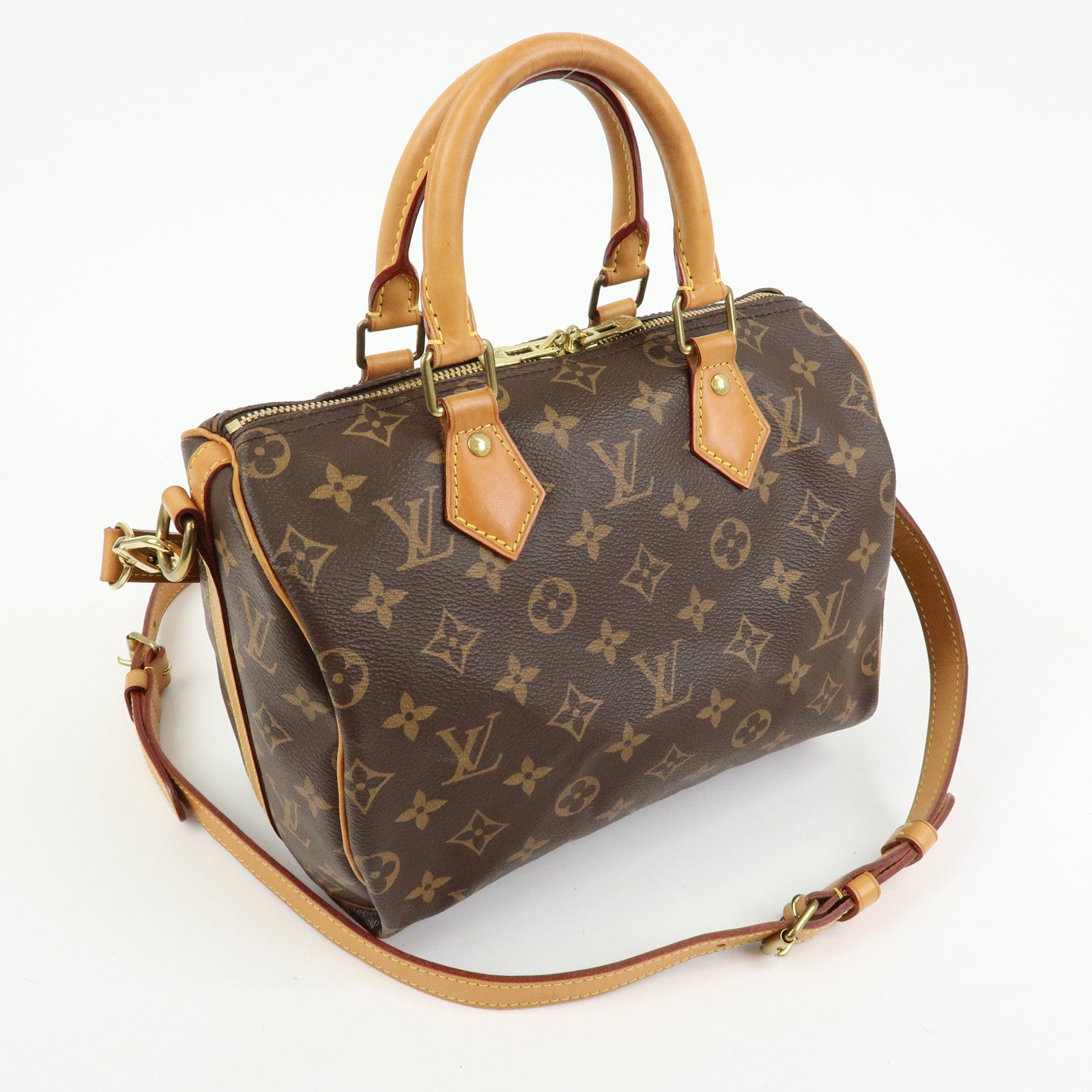 Louis Vuitton Monogram Speedy Bandouliere 25 Brown M41113