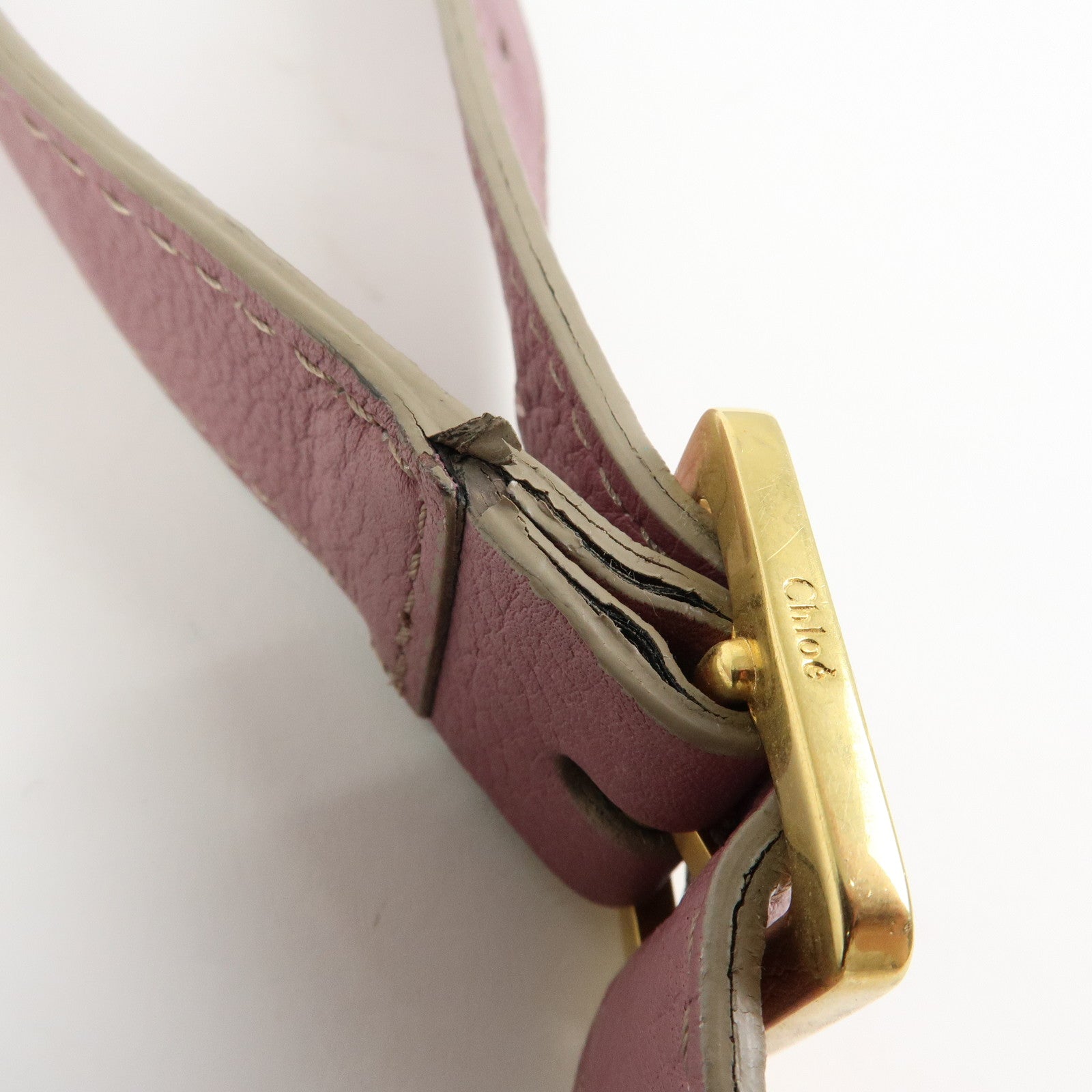 Chloe Marcie Leather Shoulder Bag Crossbody Bag Purple