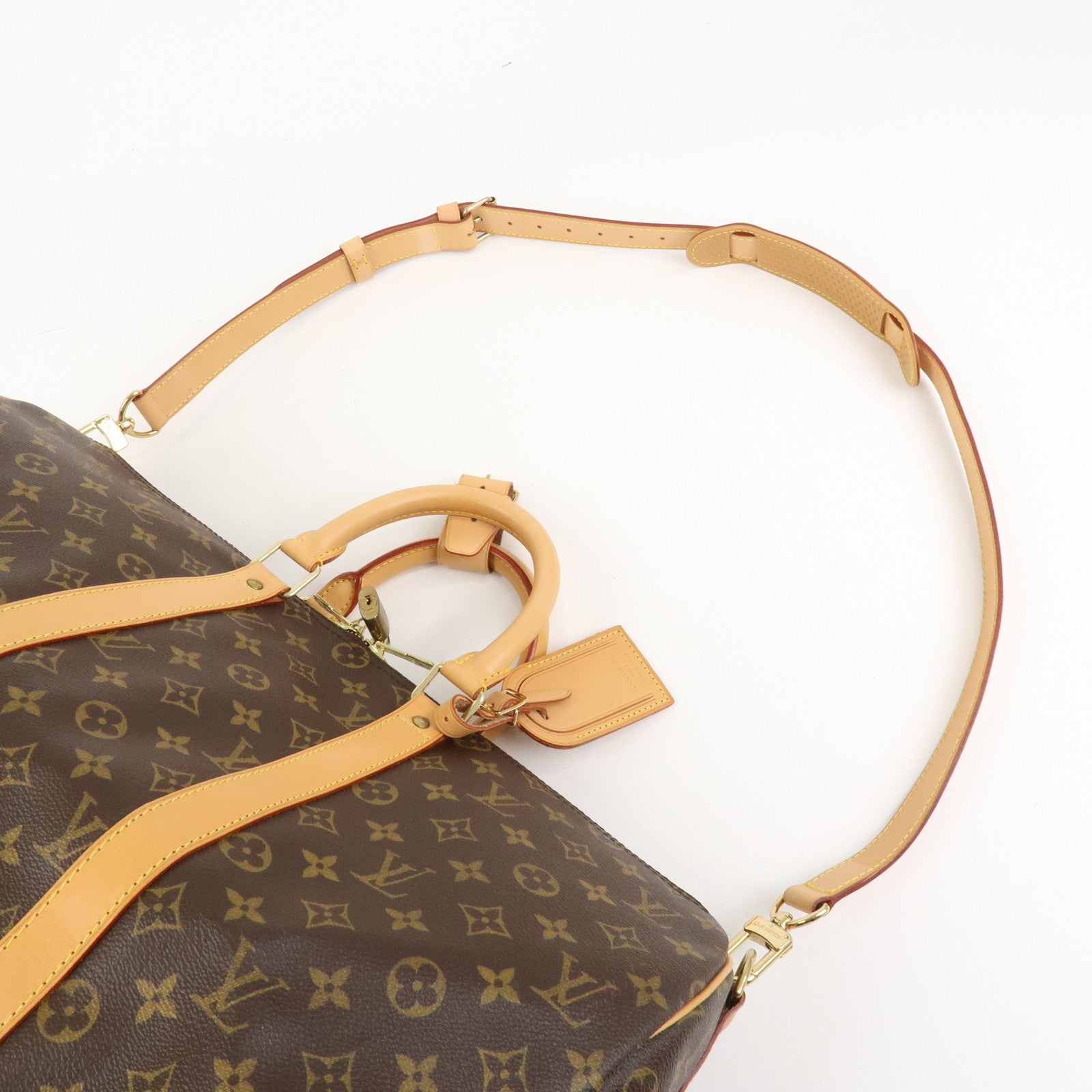 Louis Vuitton Monogram Keep All Bandouliere 45 Boston Bag M41418