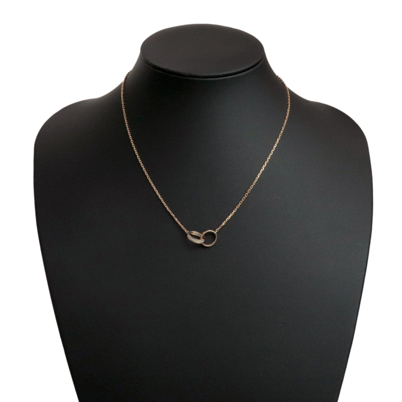 Cartier Baby Love Diamond Necklace K18 750PG Rose Gold