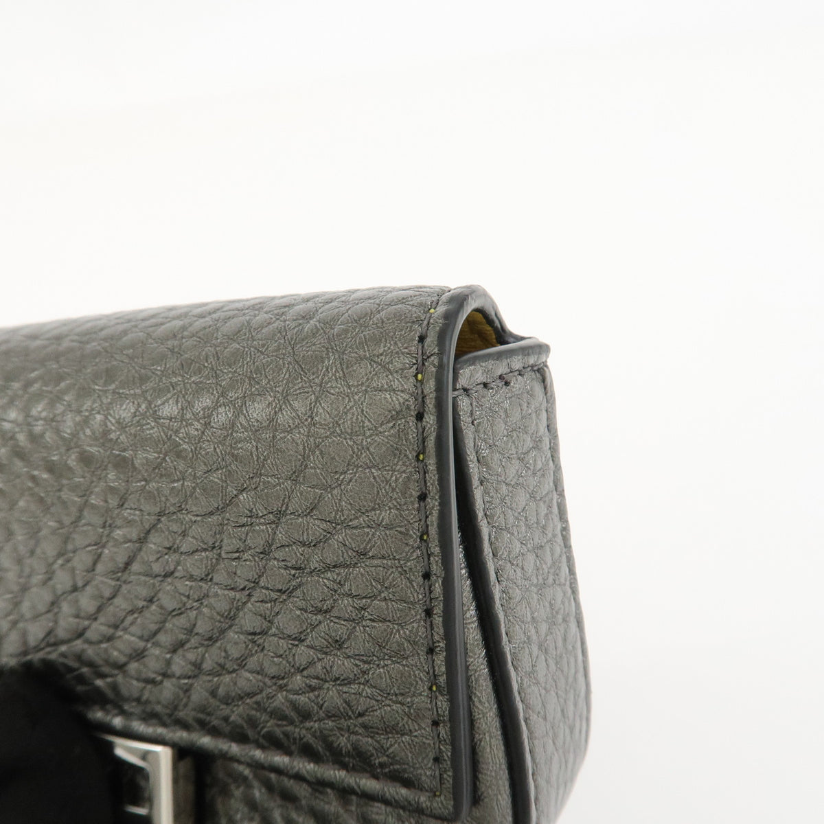 FENDI Nano Baguette Calf Leather Bag Charm Card Case Pouch 7AR809
