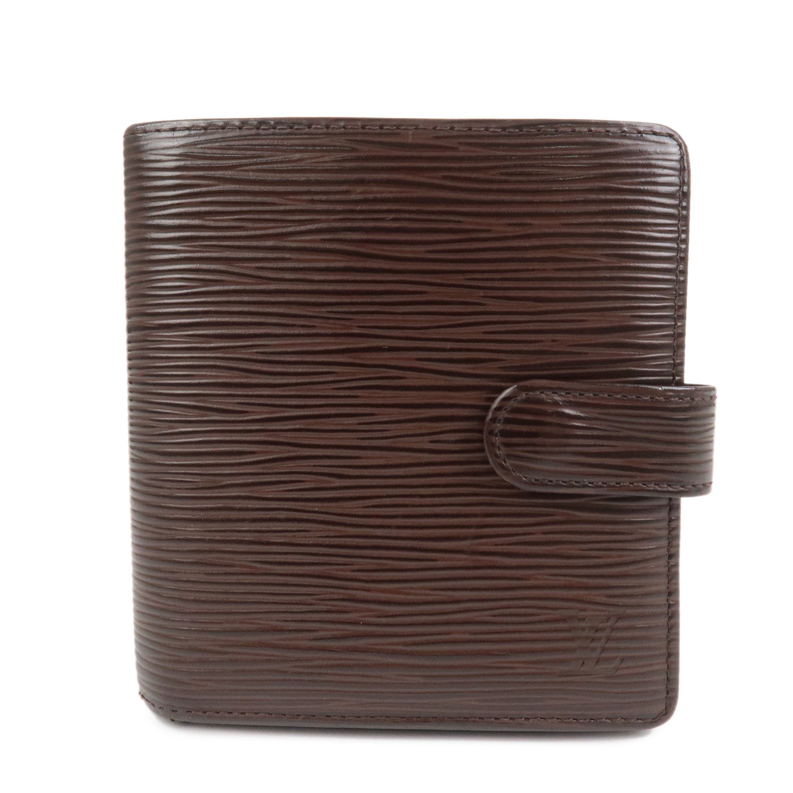 Louis Vuitton Epi Porte Billets Compact Wallet Mocha M6355D