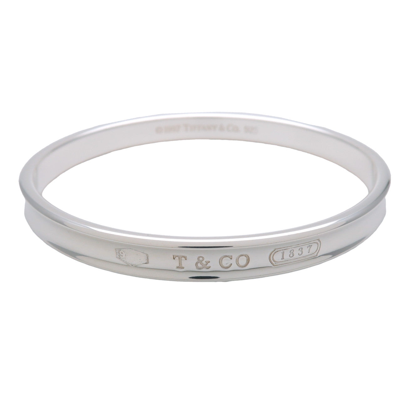 Tiffany & Co 1837 Narrow Bangle Bracelet SV925 Silver