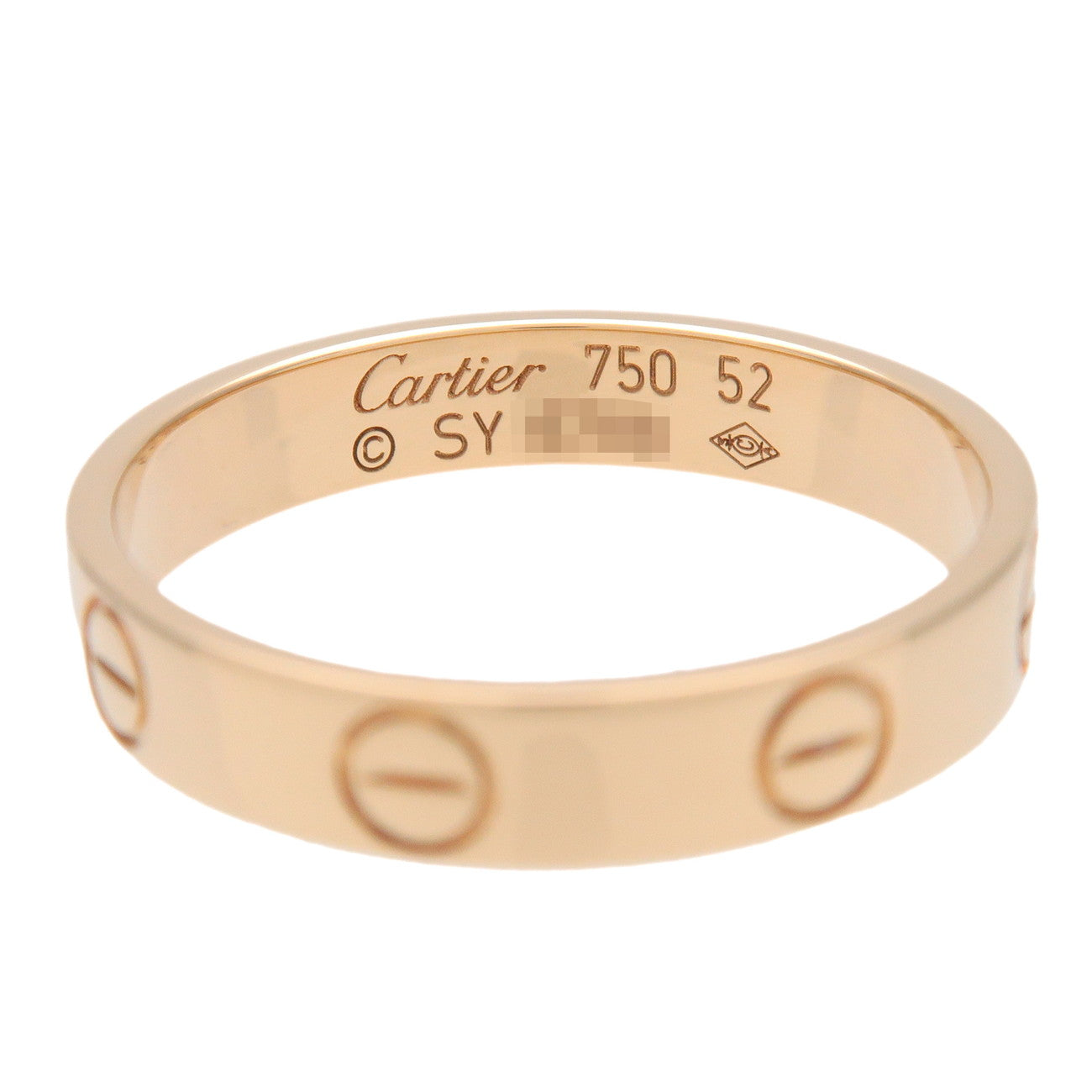 Cartier Mini Love Ring K18 750YG Yellow Gold #52 US6.5 B4085000
