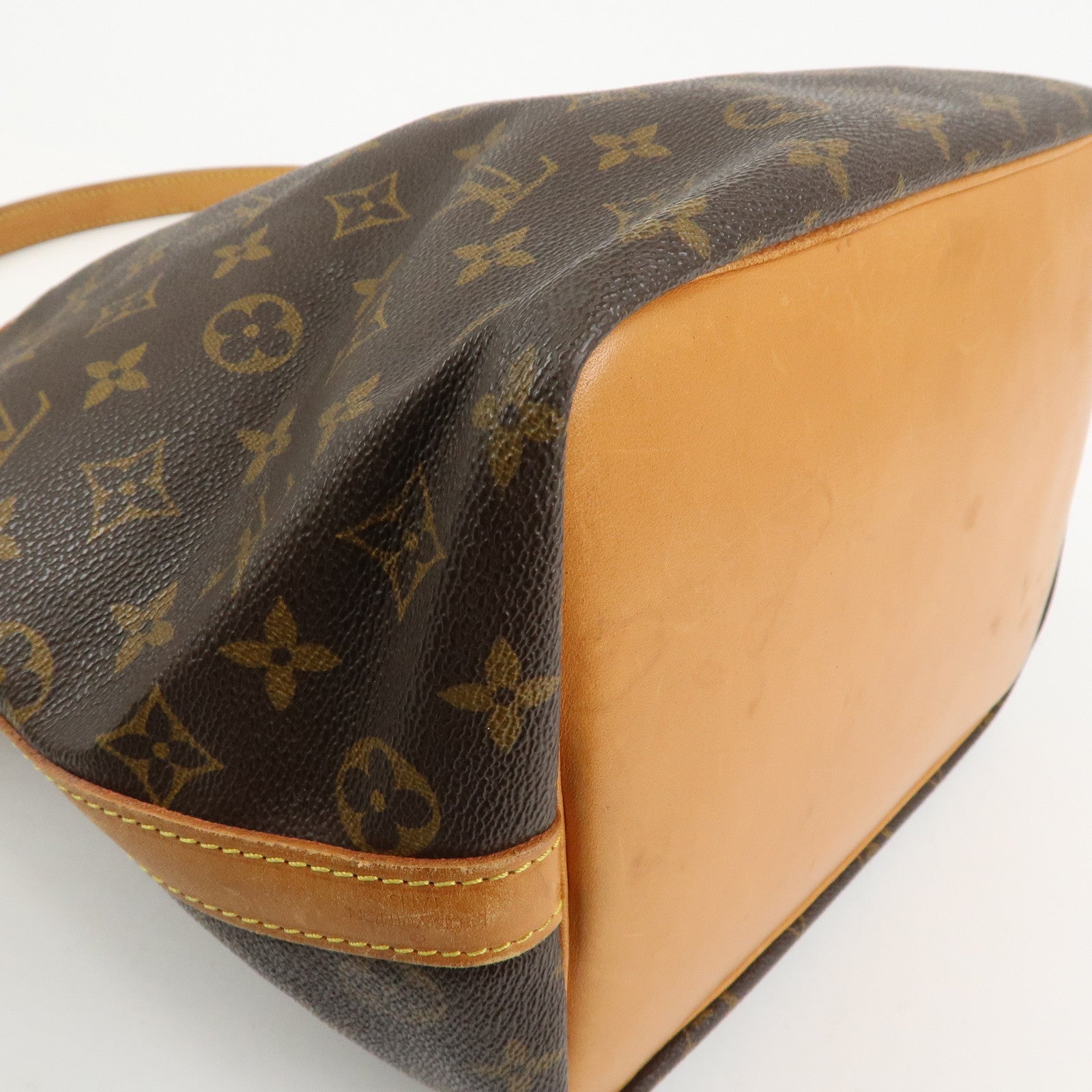 Louis Vuitton Monogram Canvas Petit Noe Shoulder Bag Brown M42226