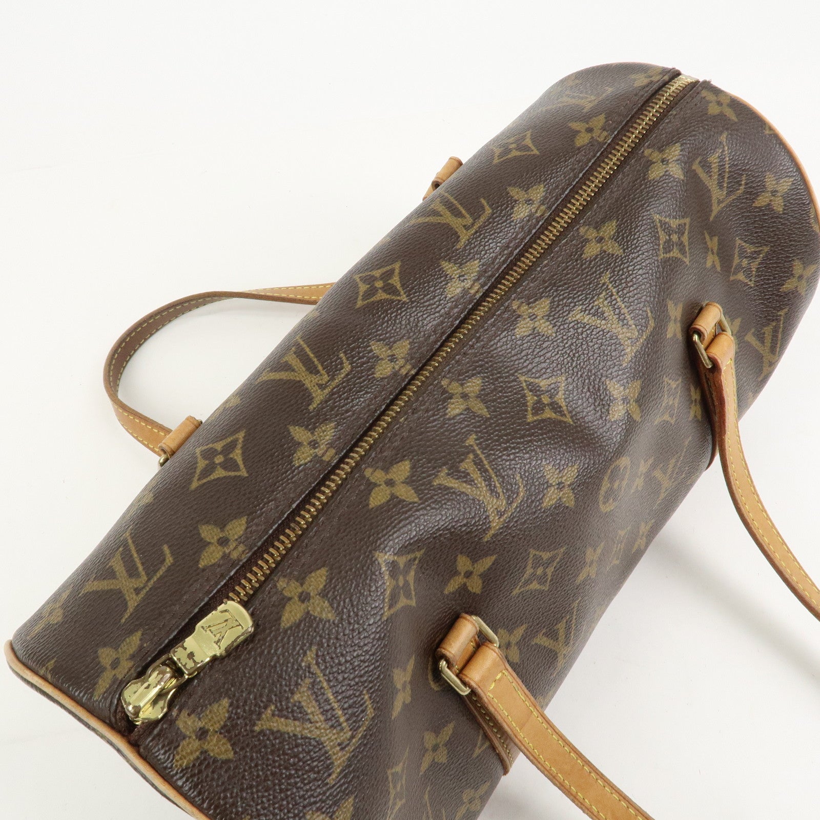 Louis Vuitton Monogram Papillon 30 Old Style Hand Bag Brown M51365