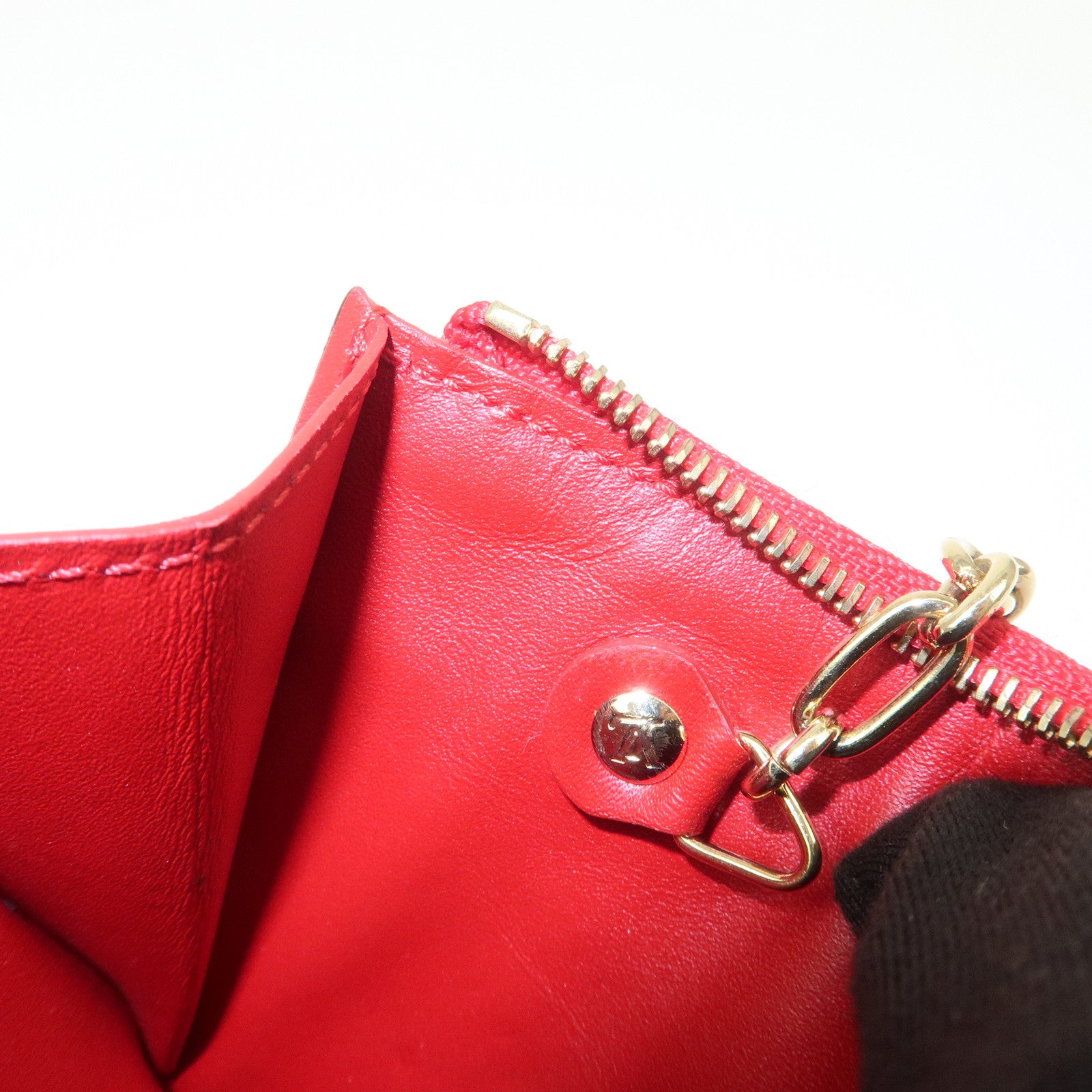 Louis Vuitton Monogram Vernis Pochette Cles NM Cerise M90214