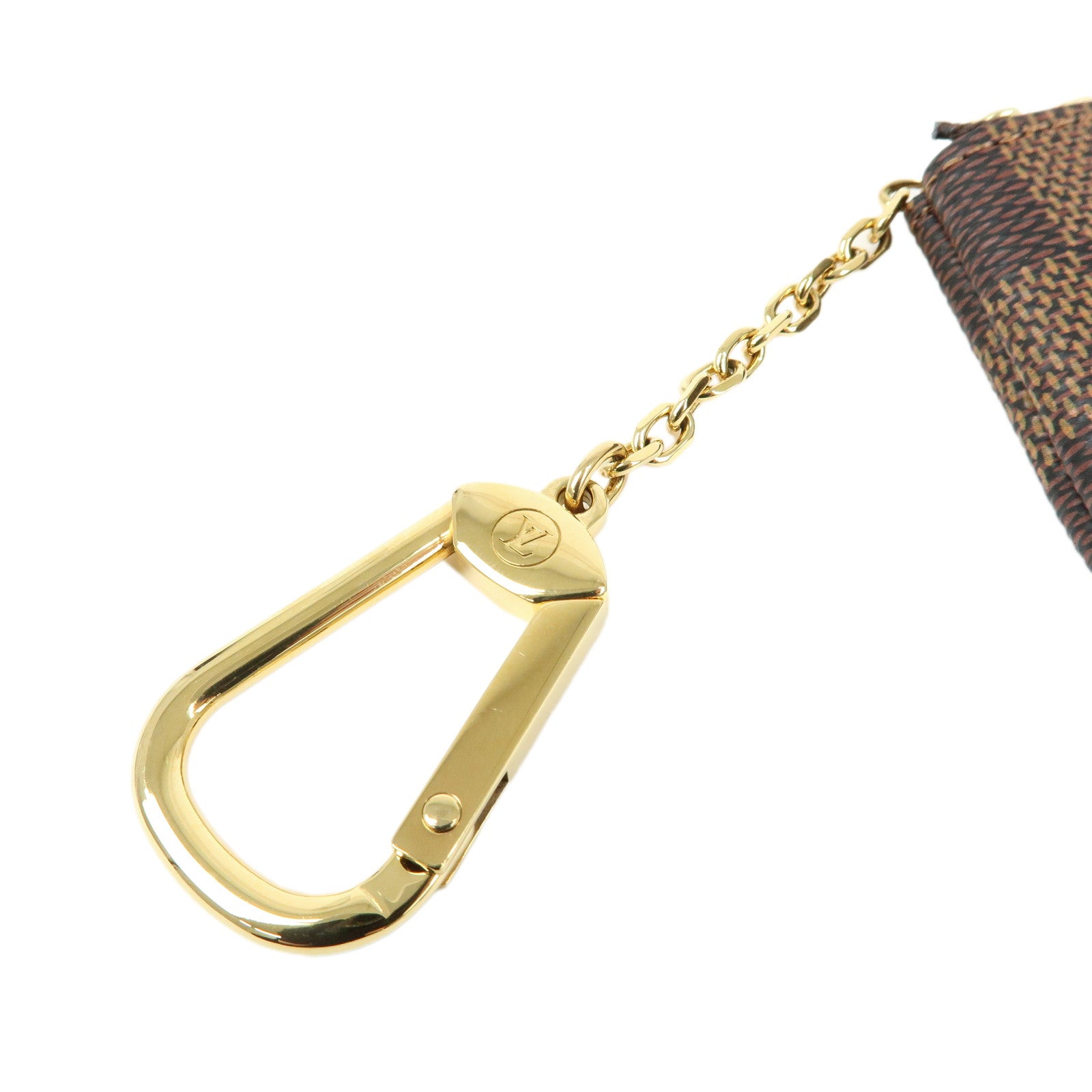 Louis Vuitton Damier Canvas Pochette Cles Damier Ebene N62658
