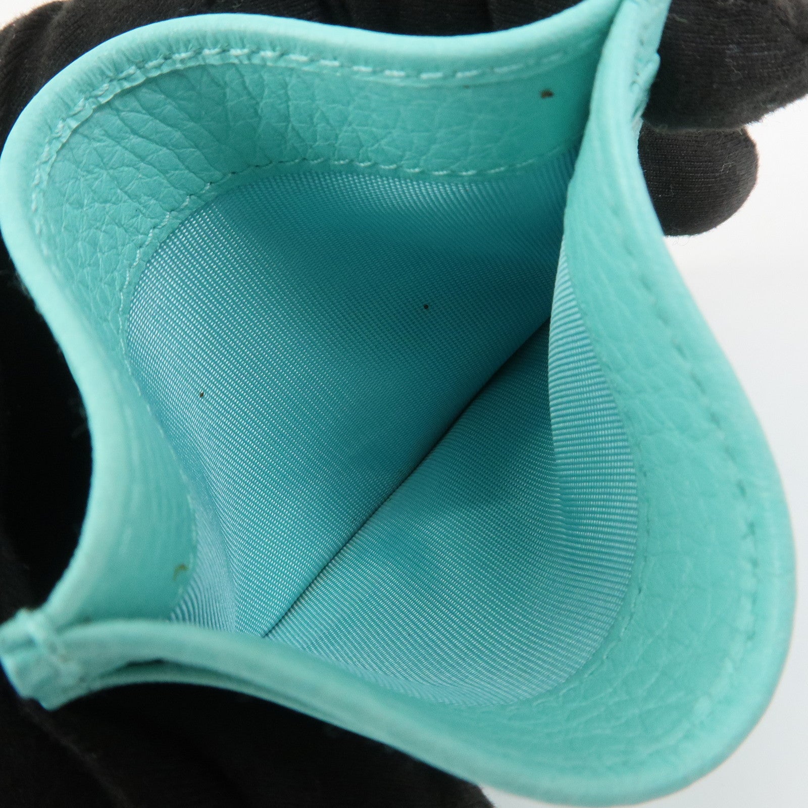 Tiffany & Co Set of 3 Card Case Coin Case Ballpoint Pen Light Blue