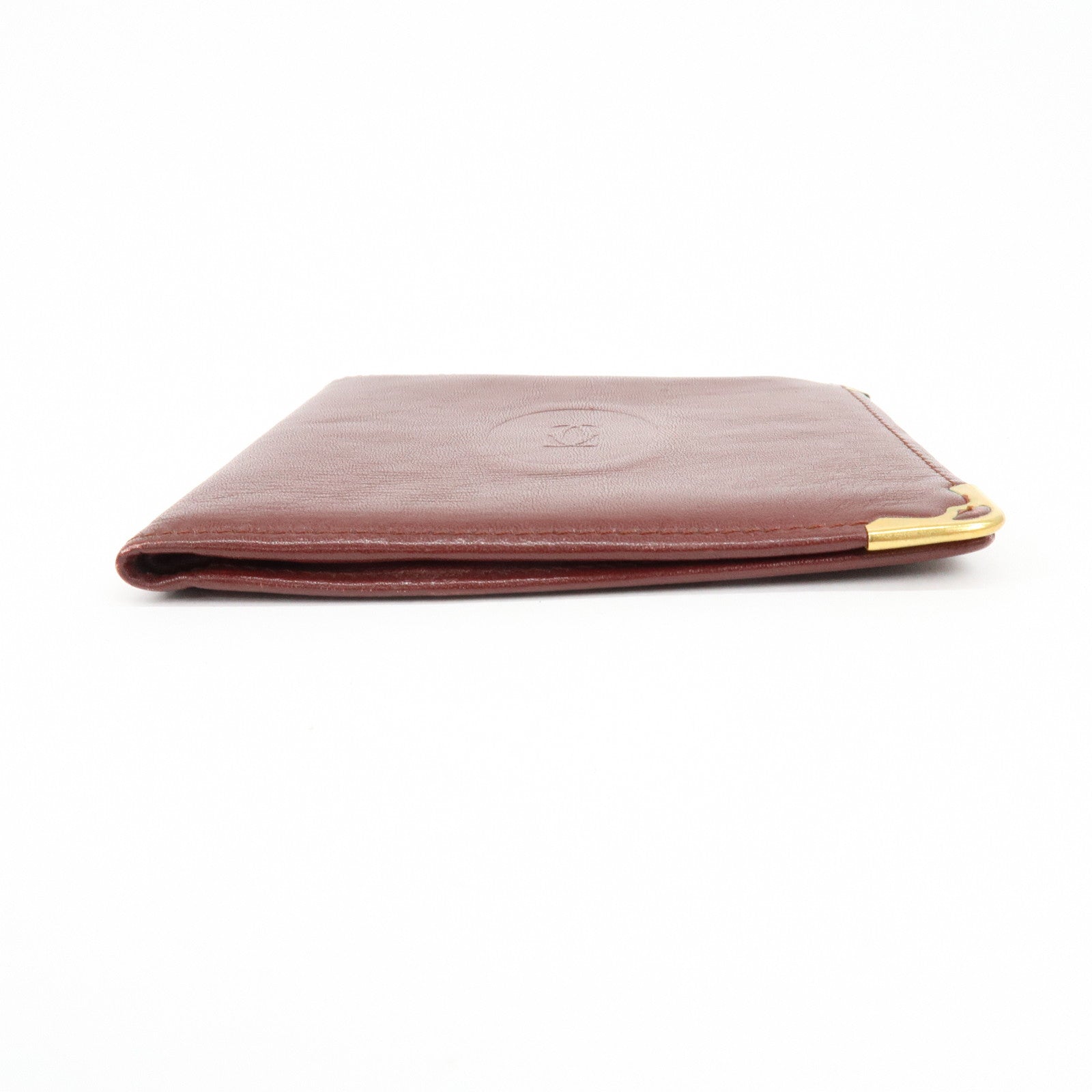 Cartier Must de Cartier Set of 2 Leather Compact Wallet Bordeaux