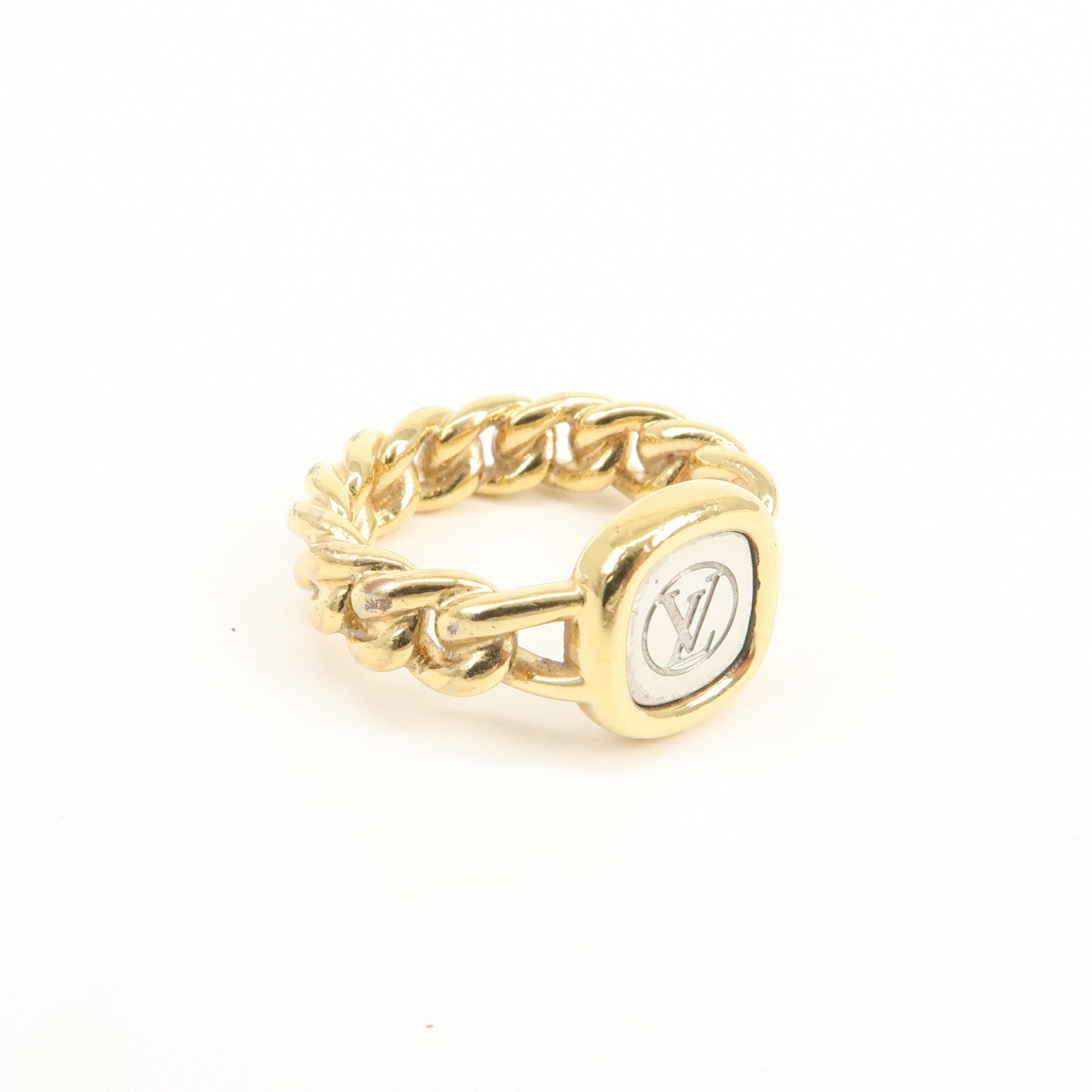 Louis Vuitton ID Ring Metal Gold Silver M61094