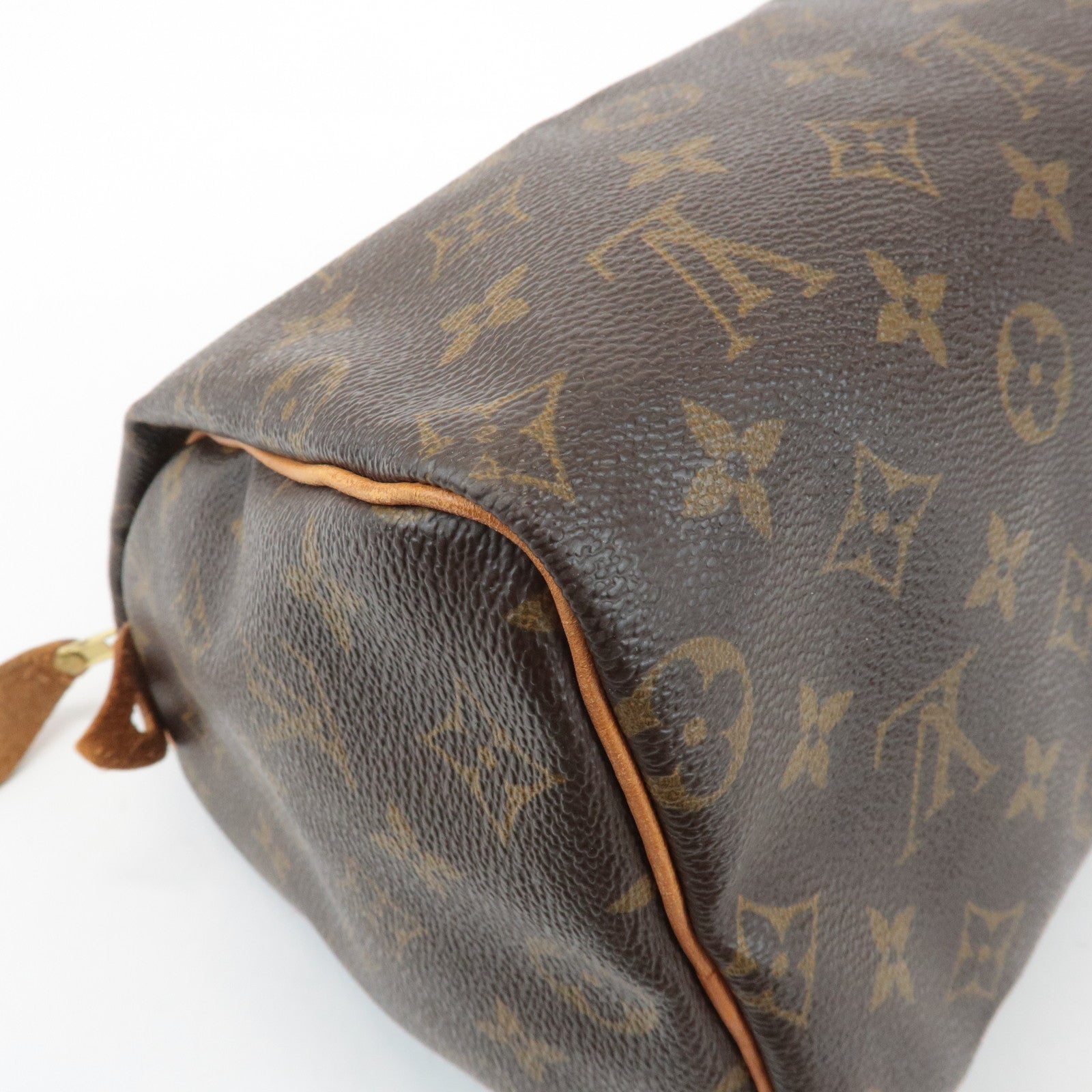 Louis Vuitton Monogram Speedy 25 Hand Bag Boston Bag Brown M41528 Used