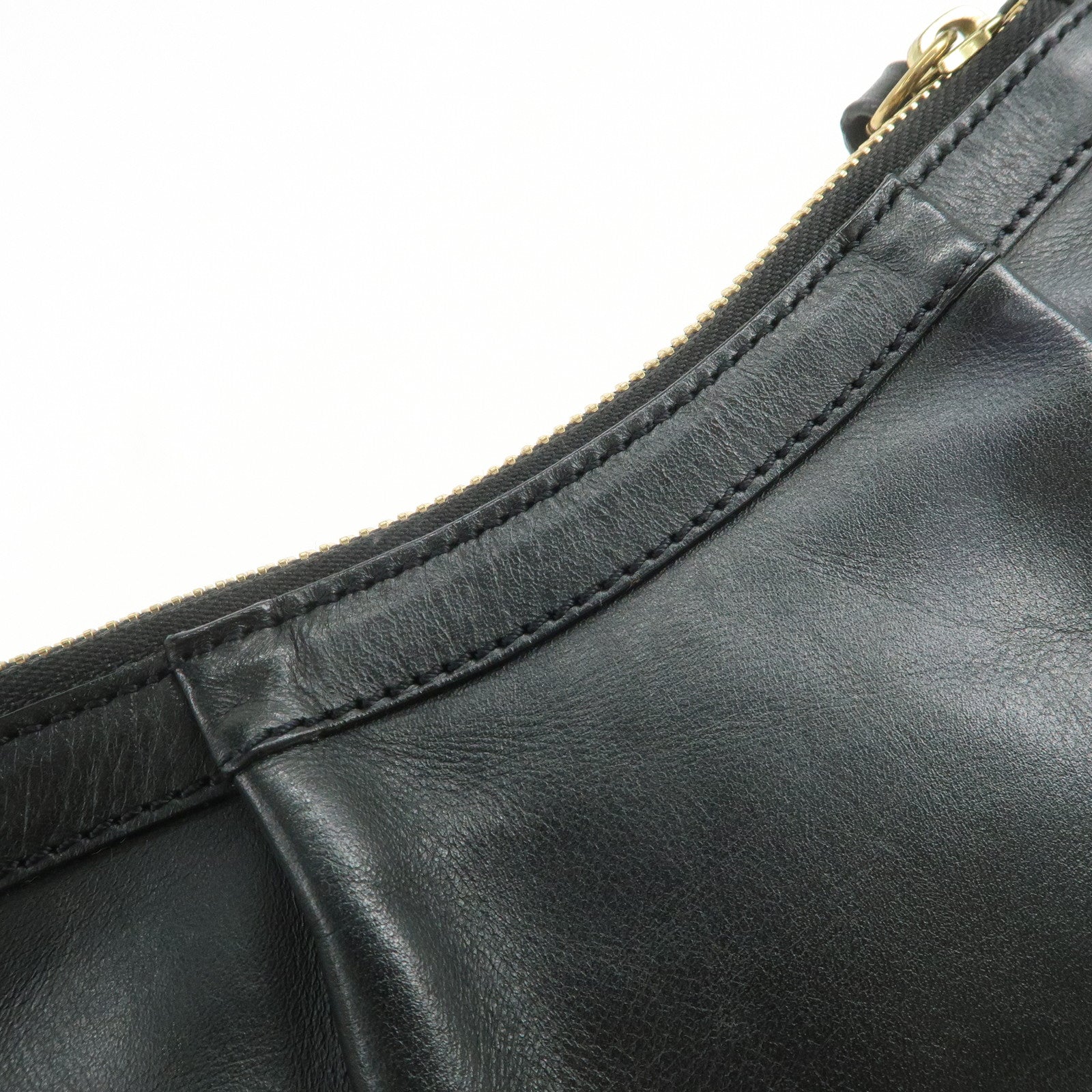 Chloe Victoria Leather 2Way Bag Hand Bag Shoulder Bag Black