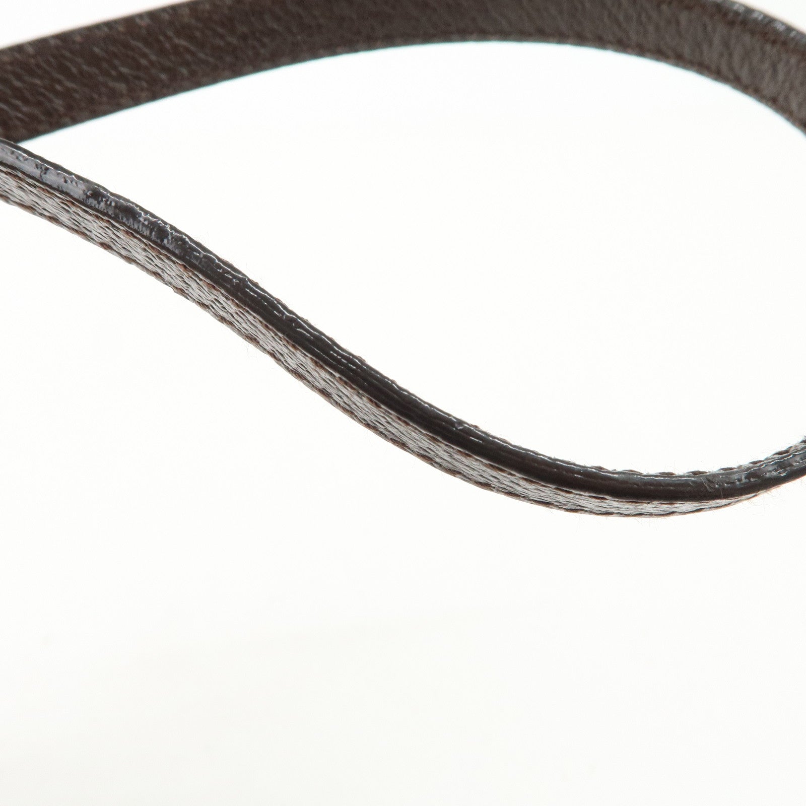 BVLGARI Logo Mania Canvas Leather Shoulder Bag Beige Dark Brown