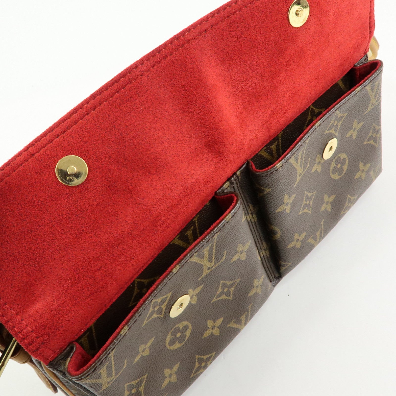 Louis Vuitton Monogram Vivacite Shoulder Bag Hand Bag Brown M51164