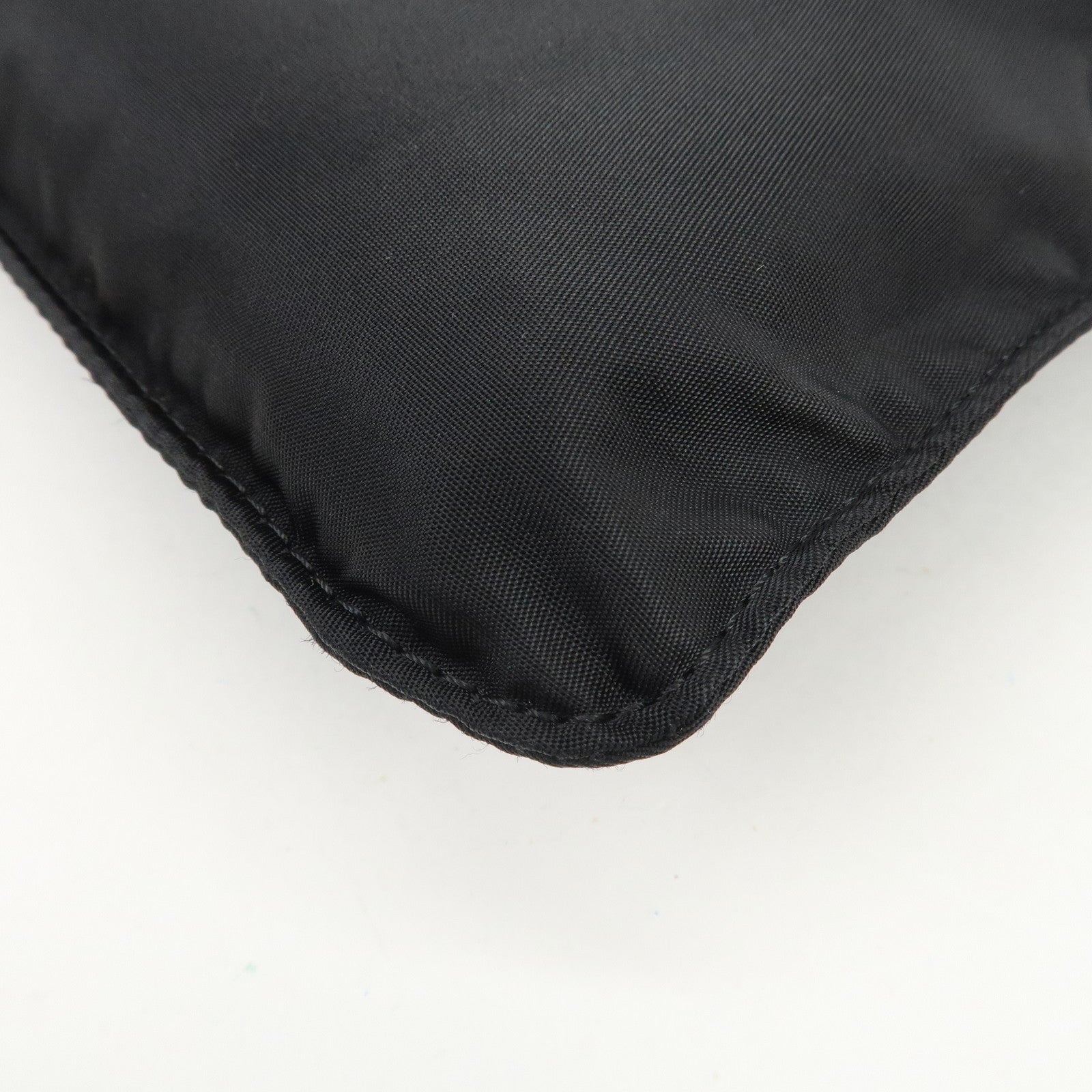 PRADA Triangle Logo Nylon Shoulder Bag Crossbody Bag Black B7372