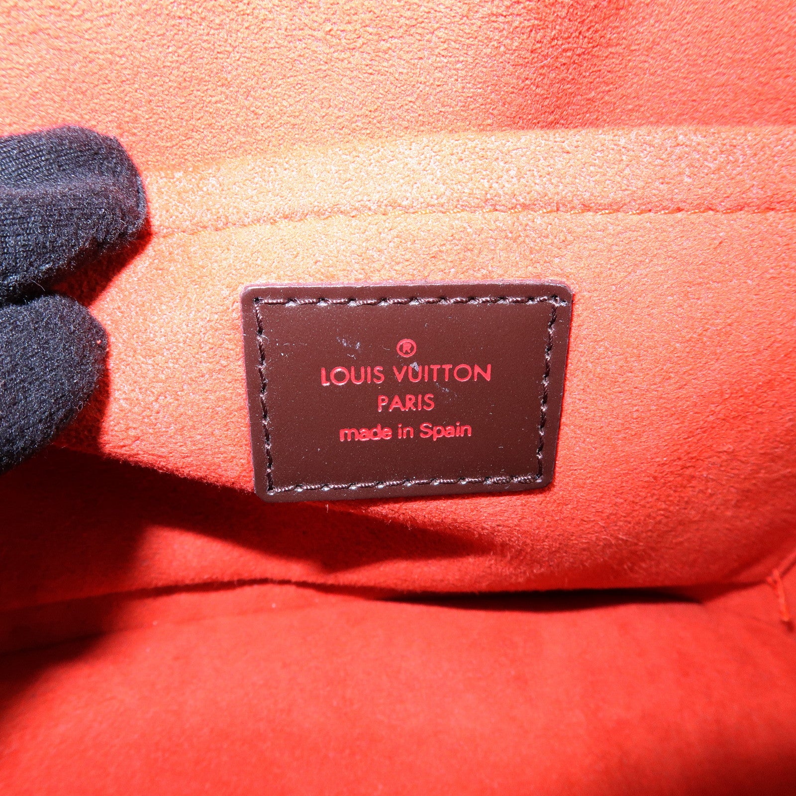 Louis Vuitton Saleya Mini Damier Ebene Canvas Leather Hand Bag