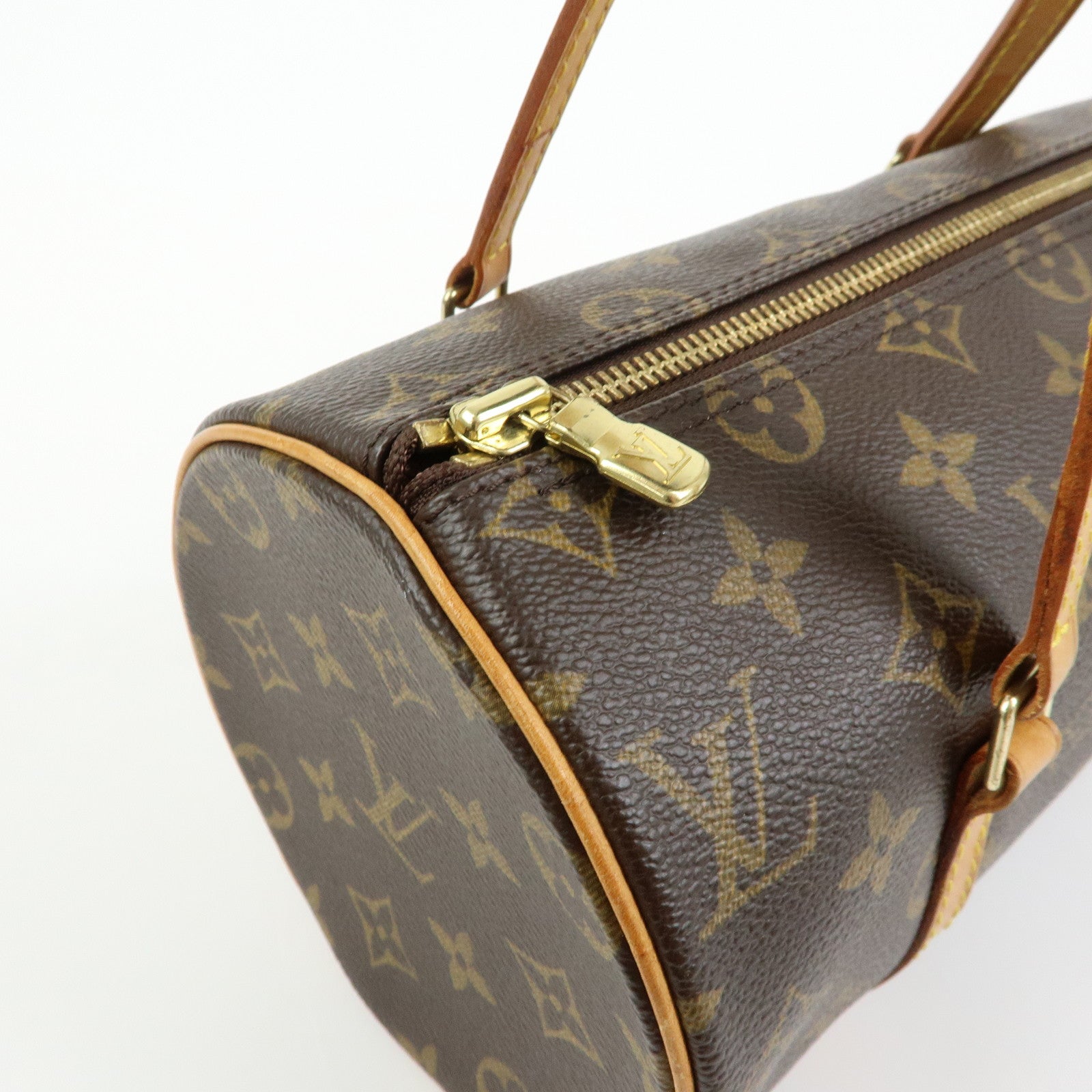 Louis Vuitton Monogram Papillon 26 Hand Bag Brown M51386