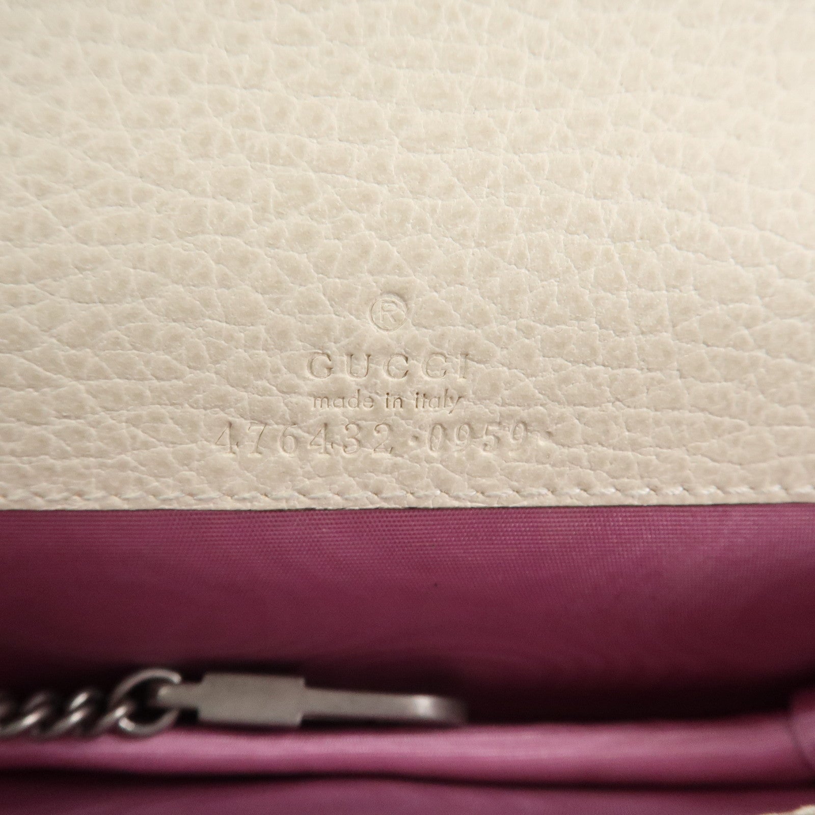 GUCCI Dionysus Super Mini Bag Leather Chain Shoulder Bag 476432 Used