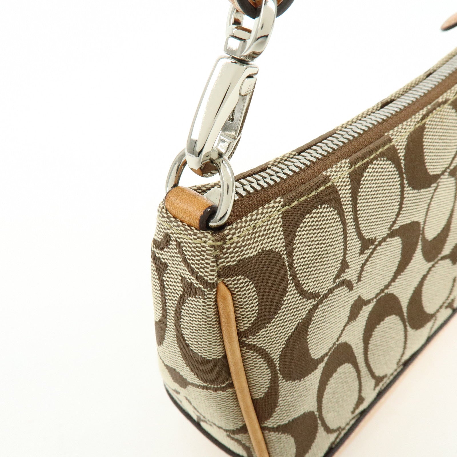 COACH Signature Set of 2 Canvas Leather Suede Shoulder Bag