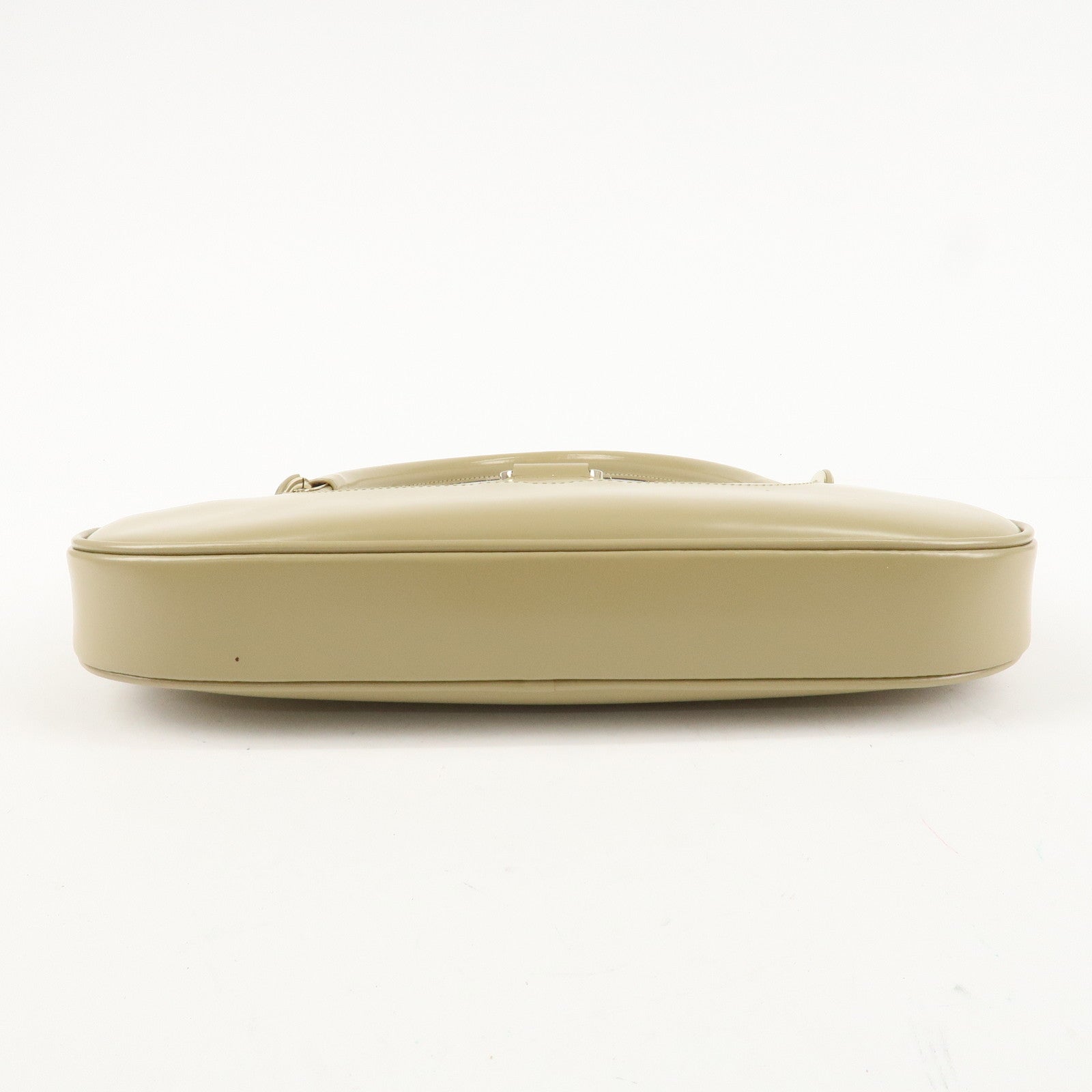 GUCCI Leather Shoulder Bag Hand Bag Beige 001.4150.002058 Used